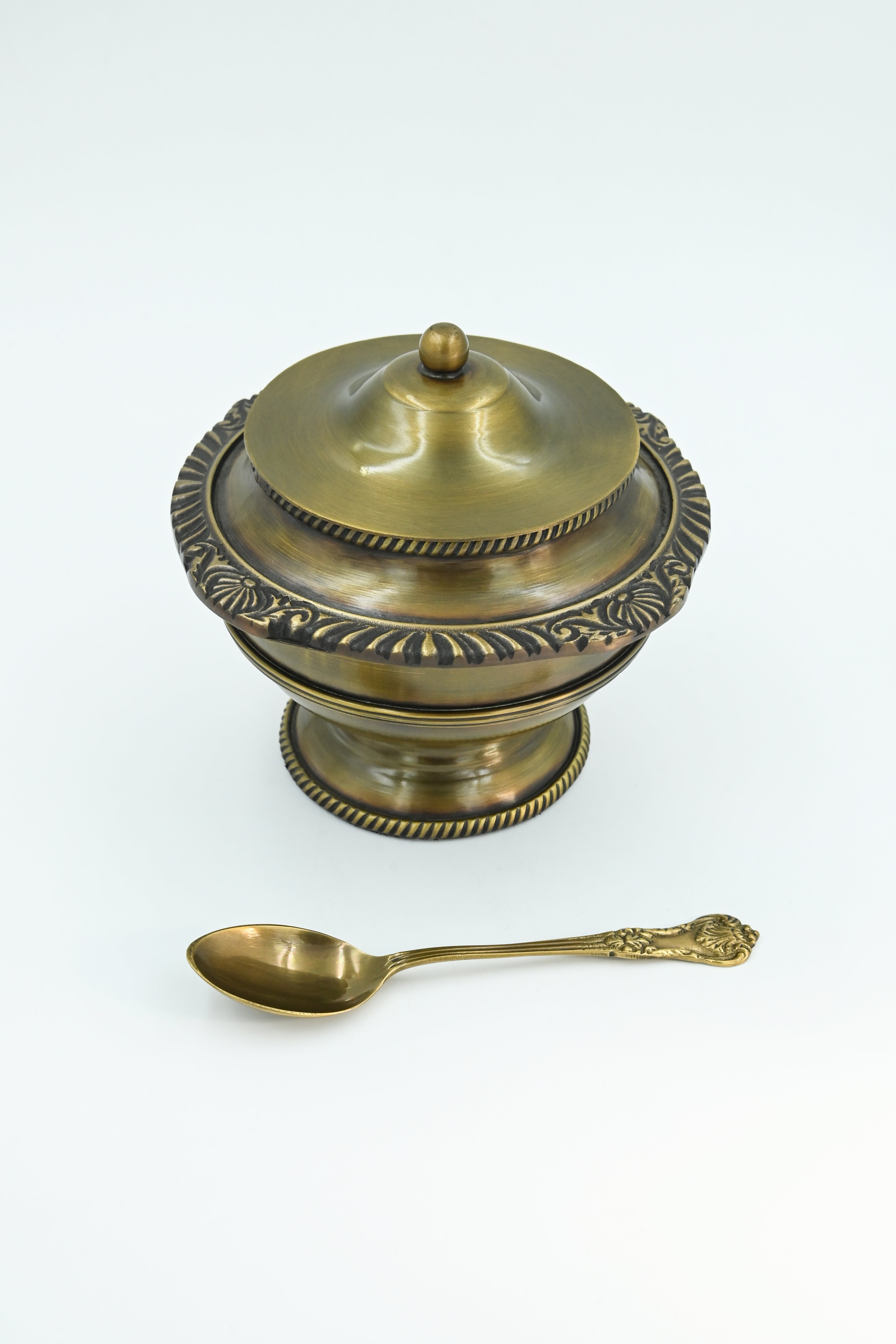 Large Hunaar Gold Brass Bowl