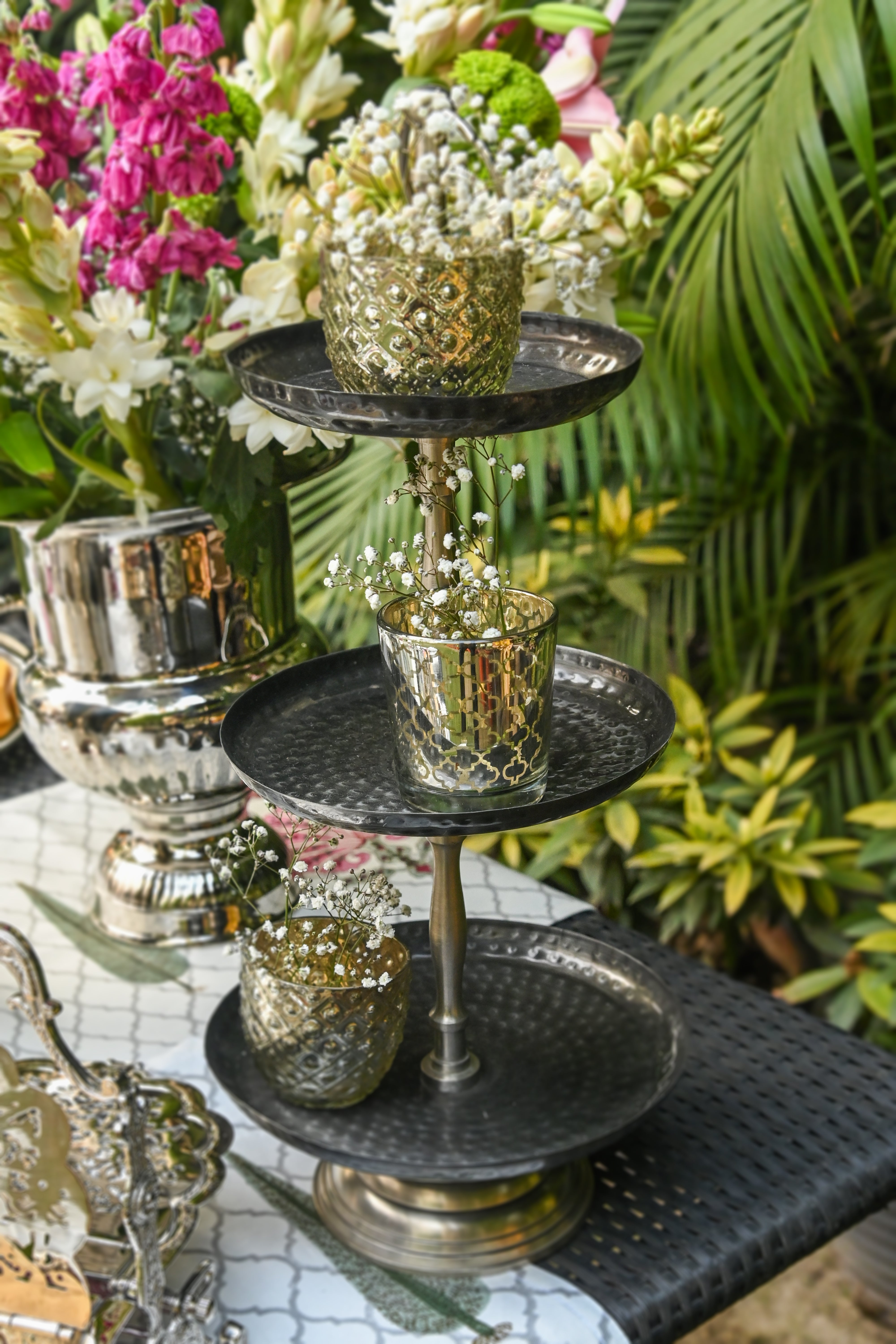 Black Antique Cake Stand