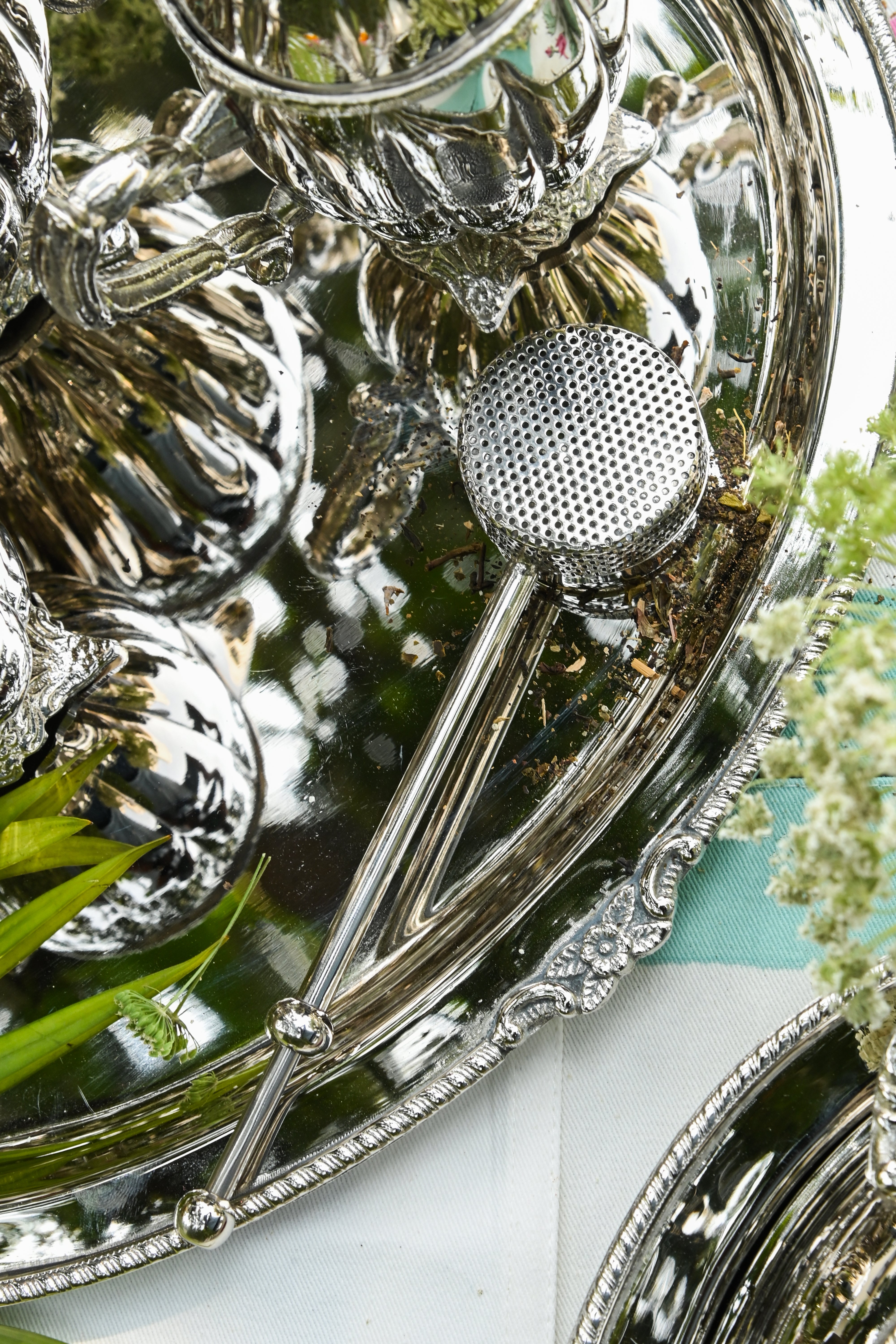 Fiza Nickel Plated Tea Strainer