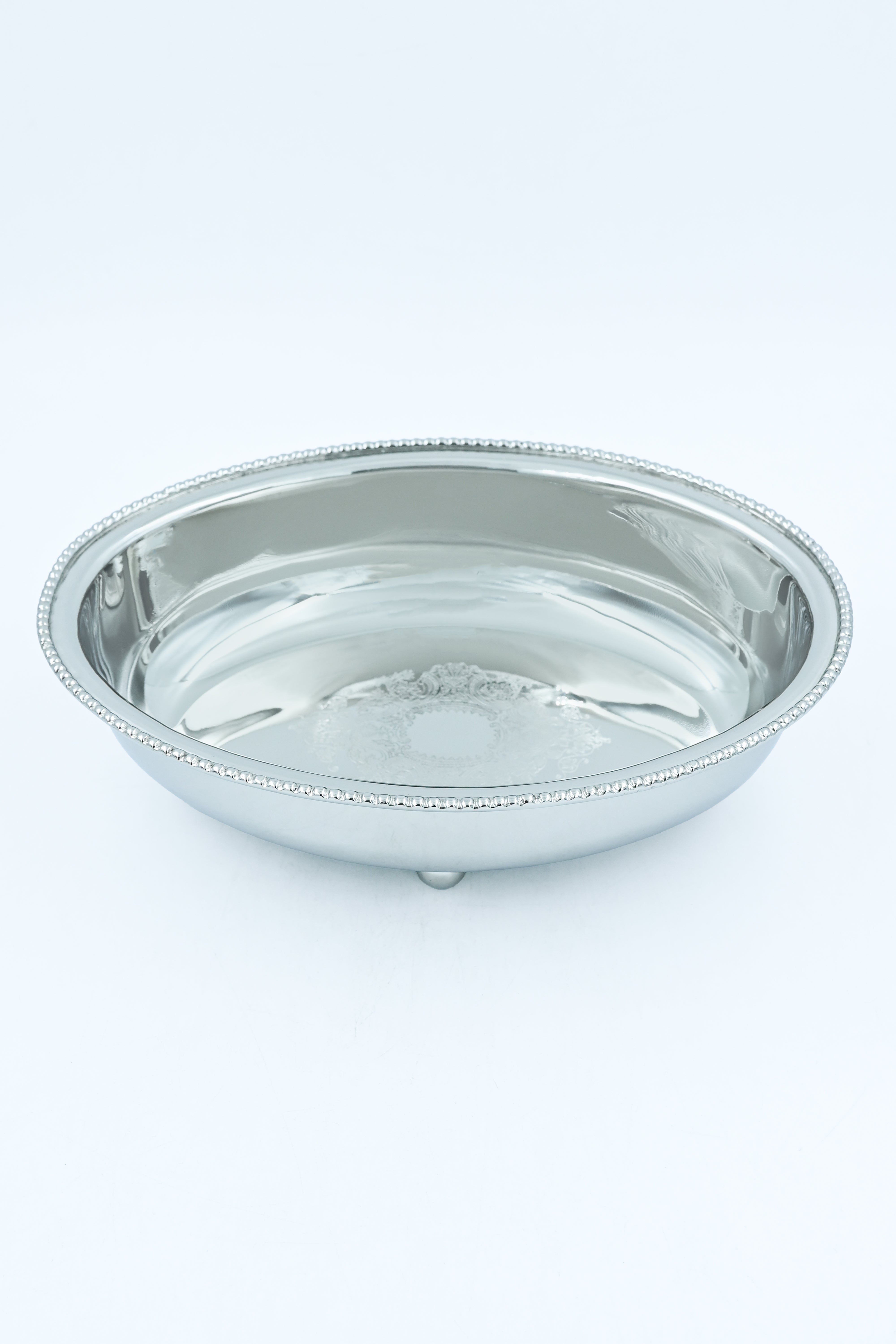 Zeenat Oval Dish Silver