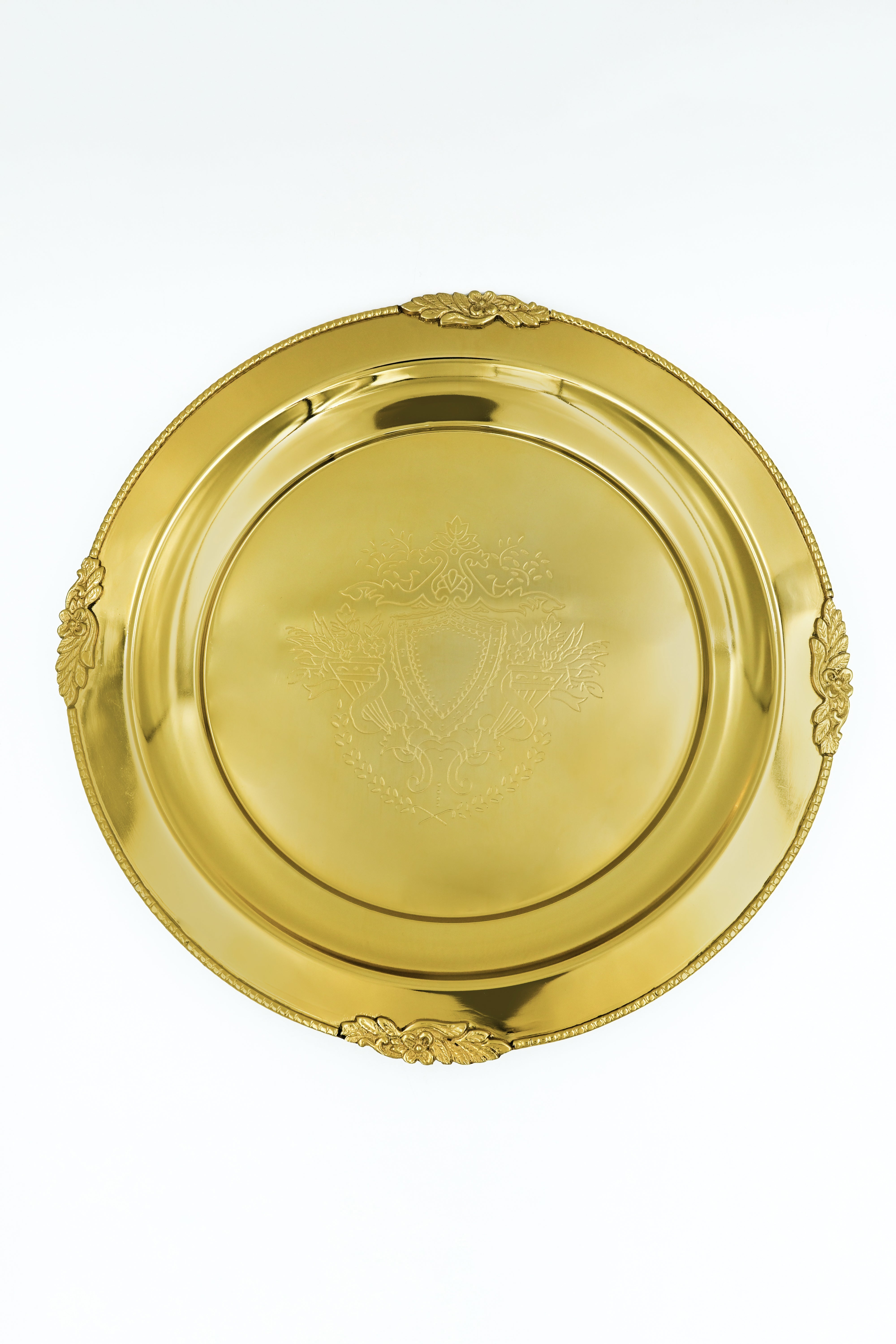 Chand Small Golden Charging Plate