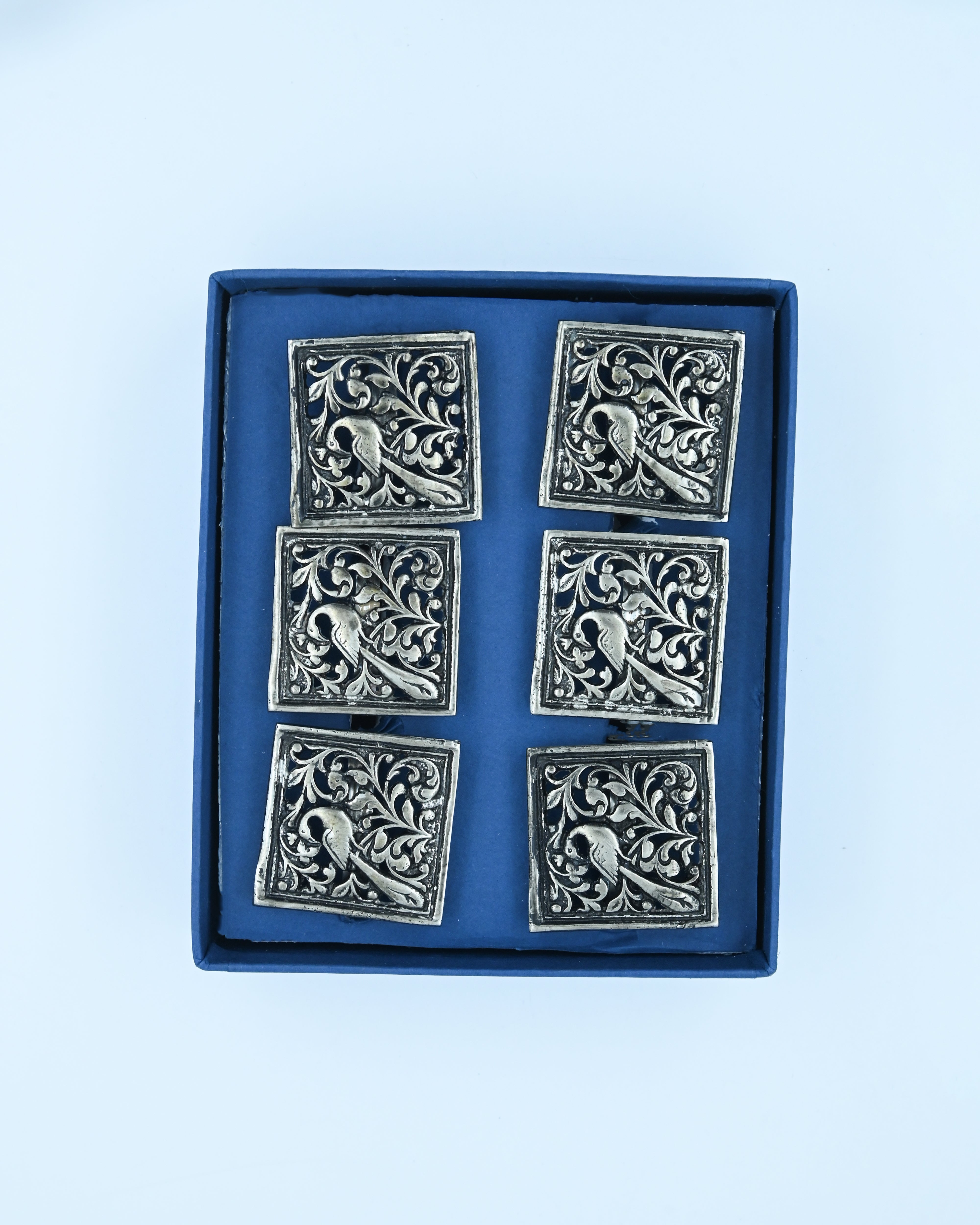 Mayura Rusted Silver Napkin Ring