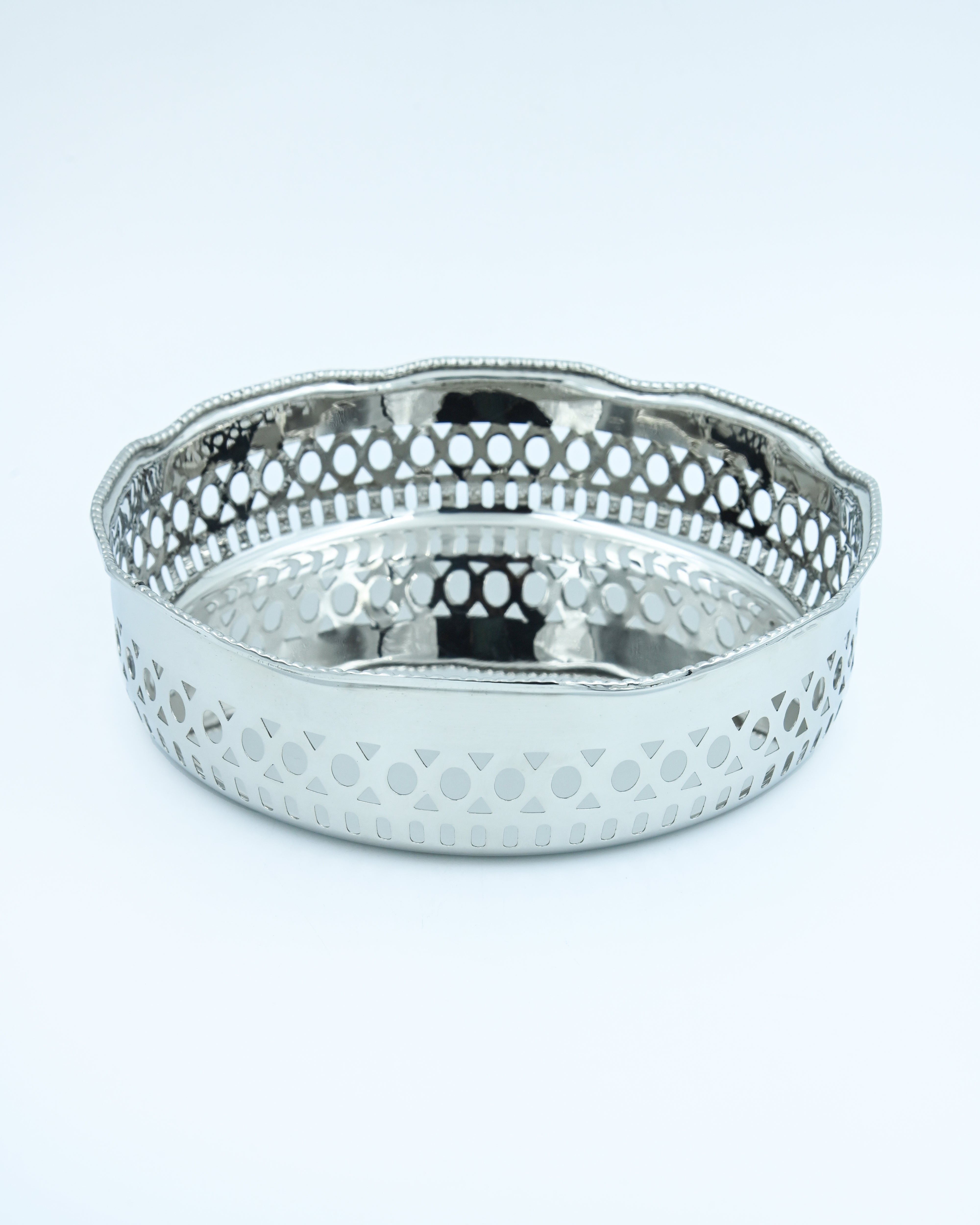 Nickel Plated Jaal Bowl