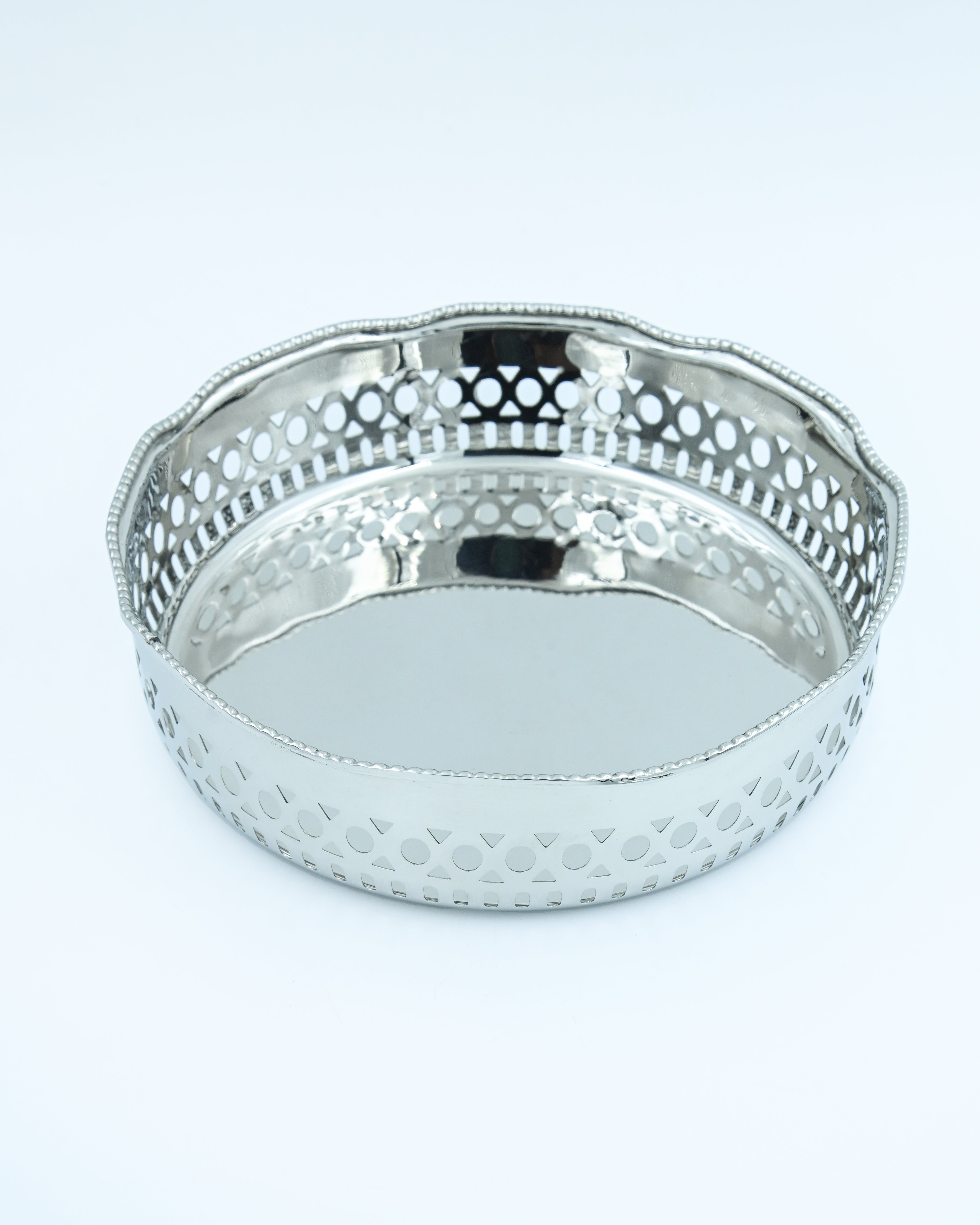 Nickel Plated Jaal Bowl