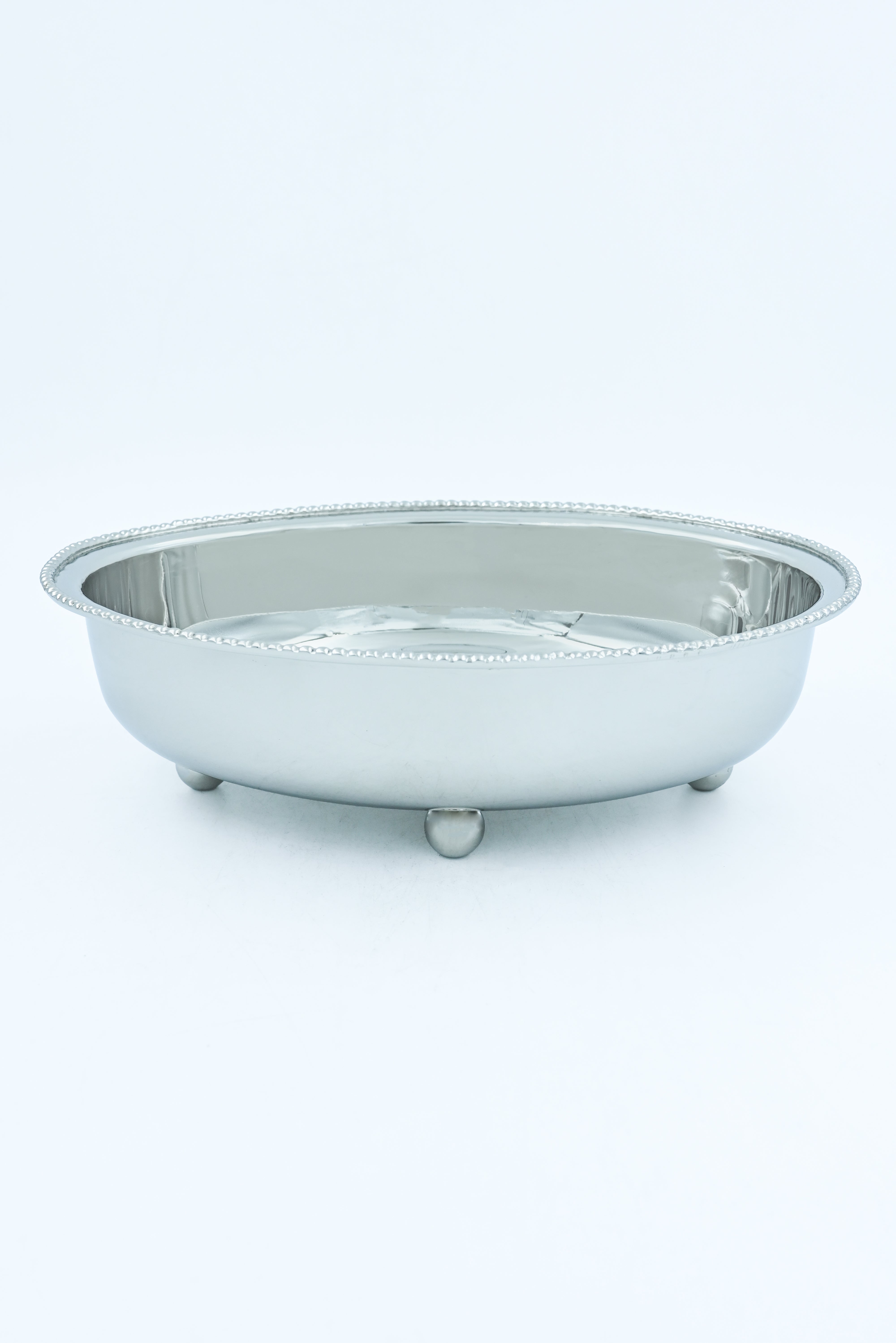 Zeenat Oval Dish Silver