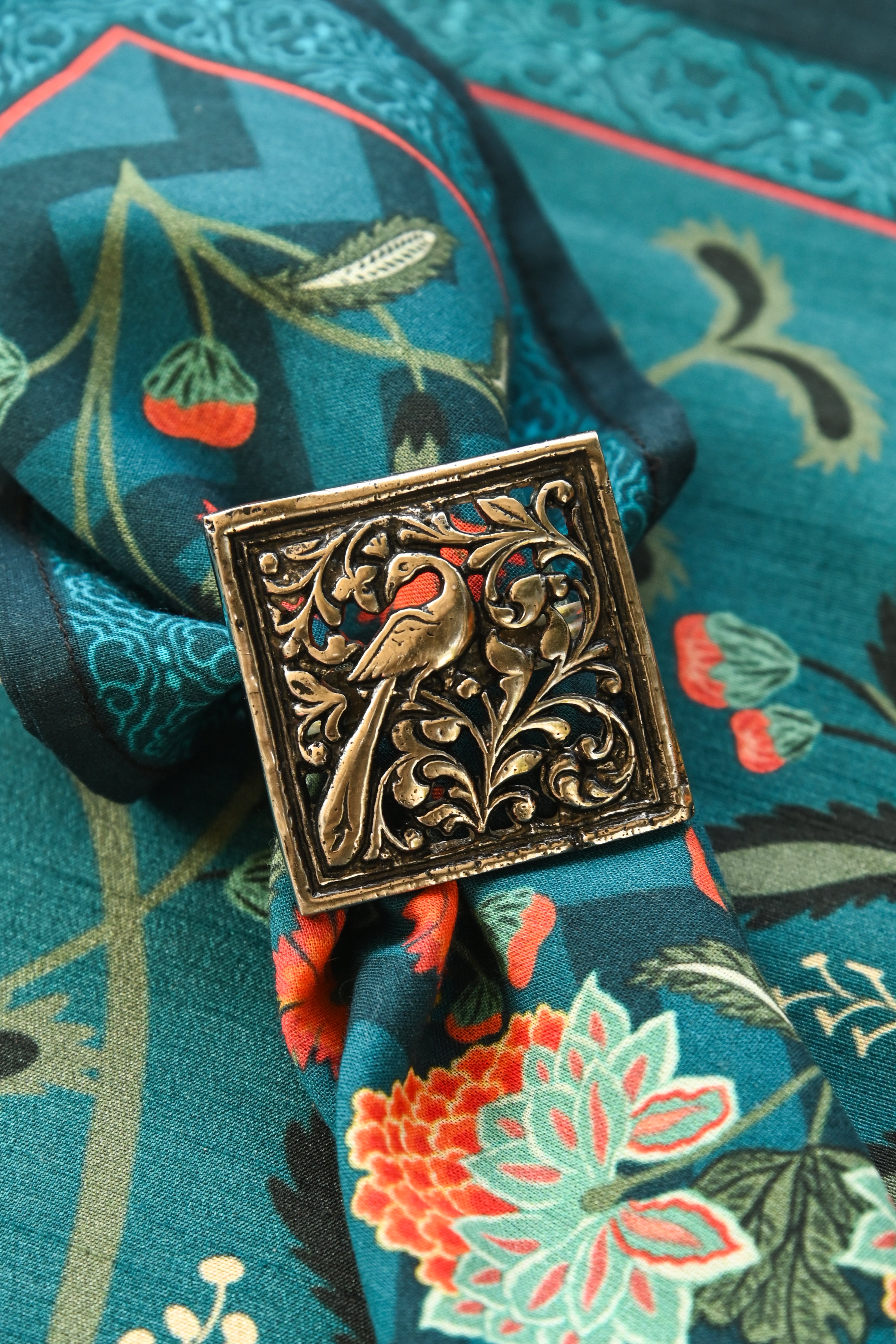 Mayura Rusted Silver Napkin Ring
