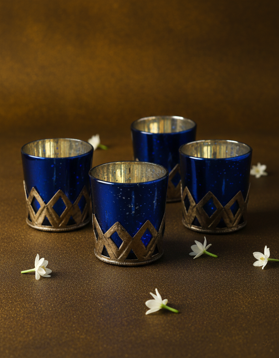 Zinav Blue Votive
