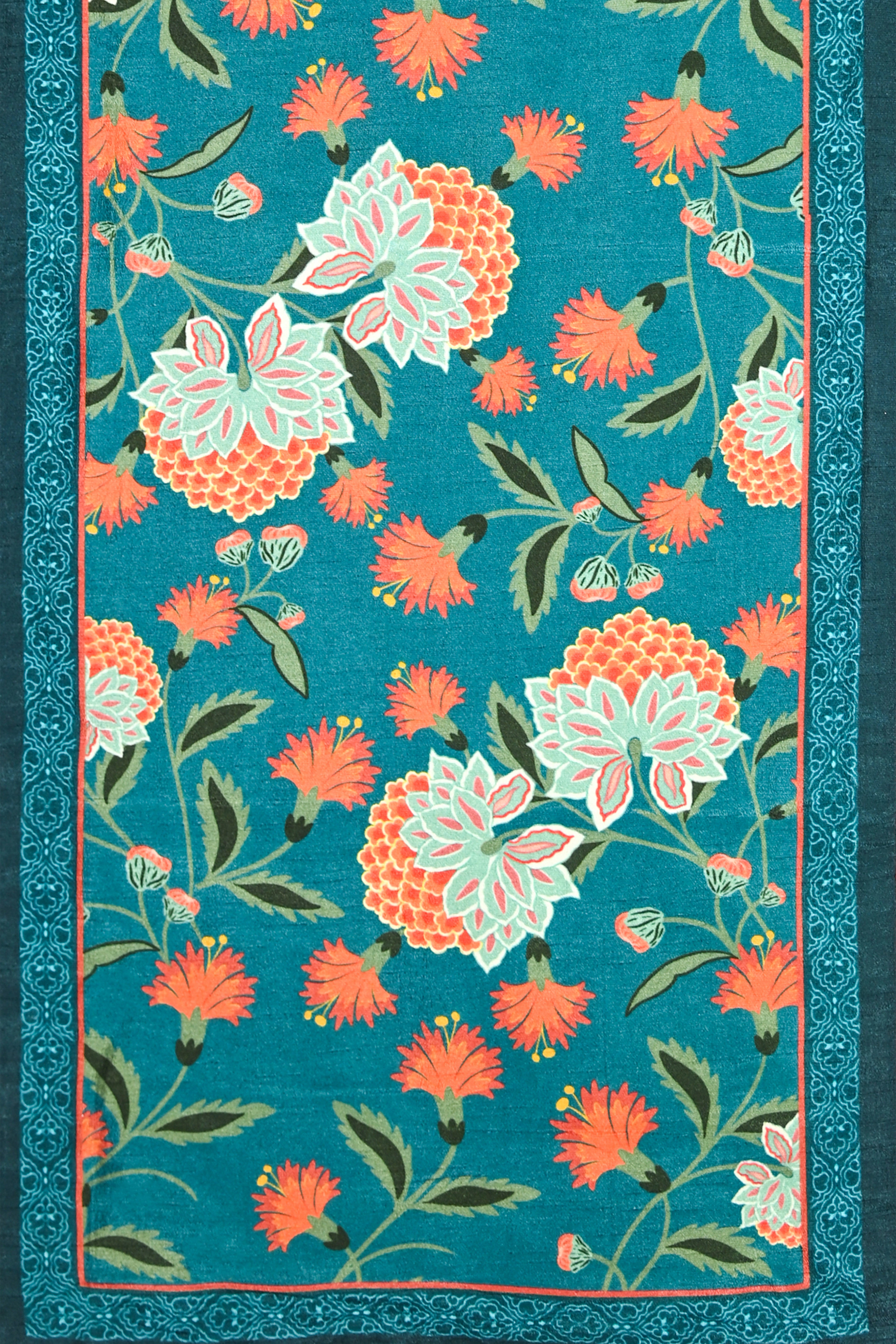 Orange Bloom Green Runner