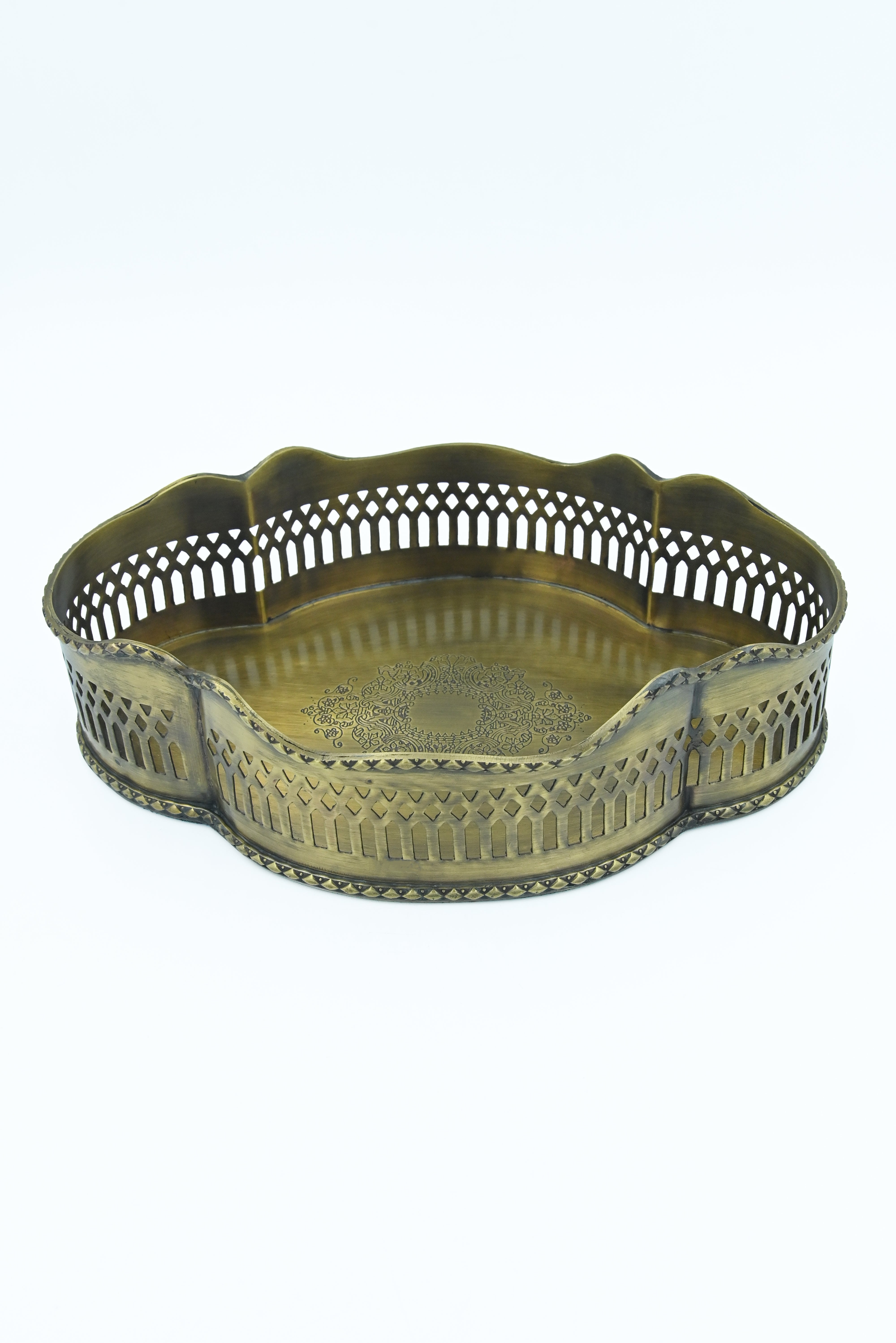 Sinia Gold Oval Tray