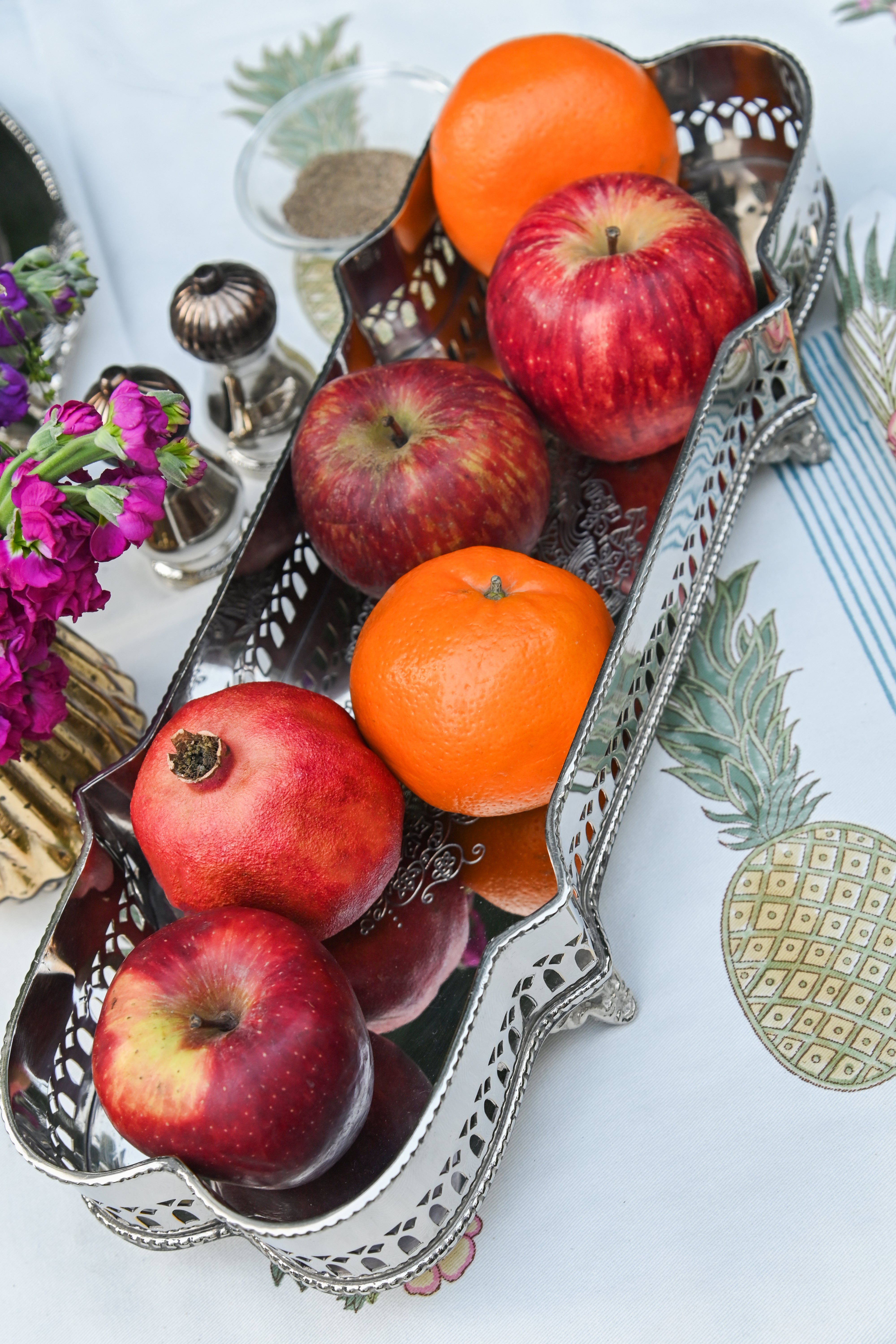 Fiza Silver Rectangle Tray