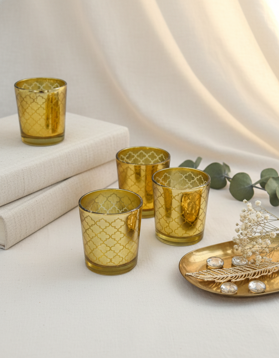 Bahar E Noor Votive Gold