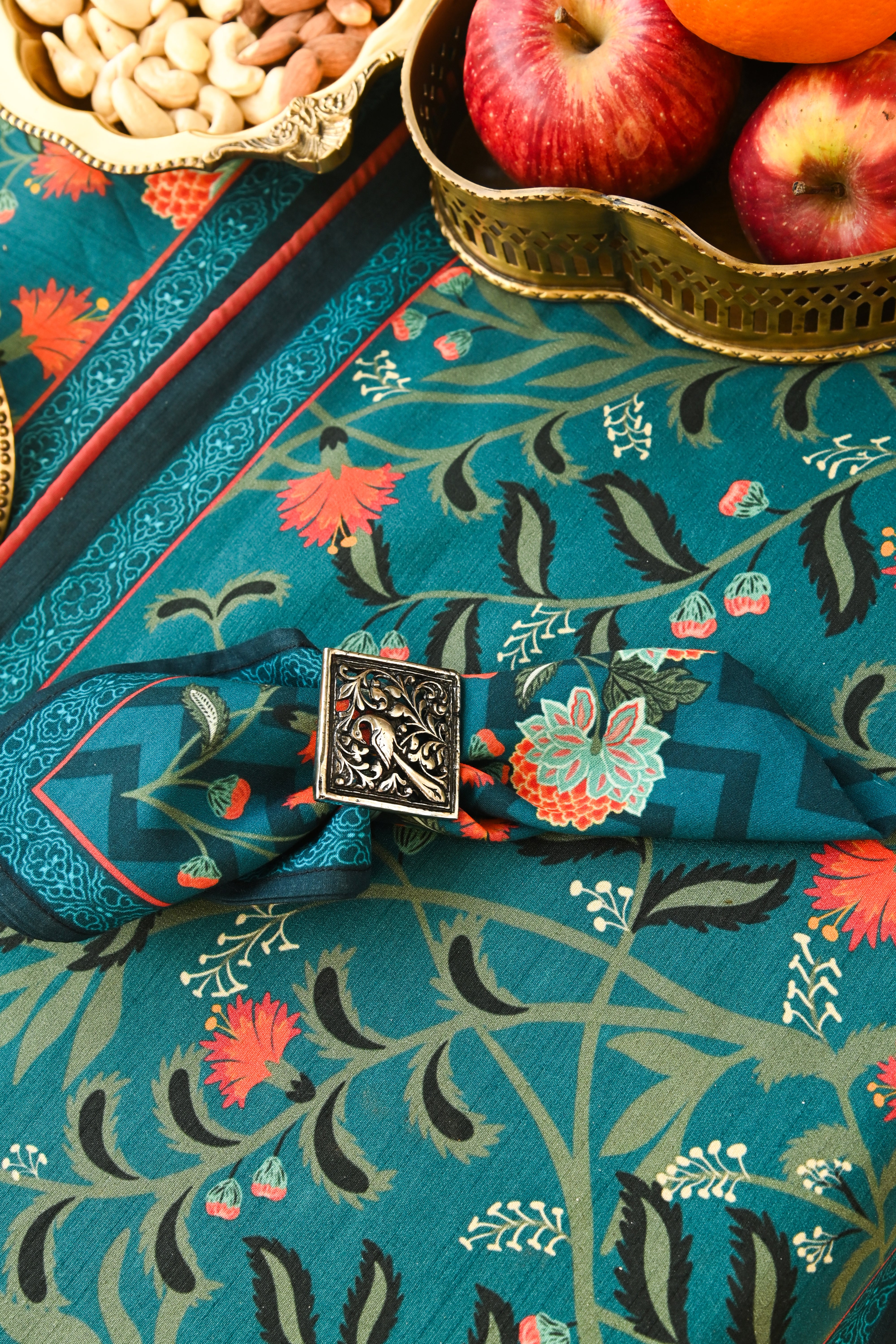 Narang Bloom Green Mat Set