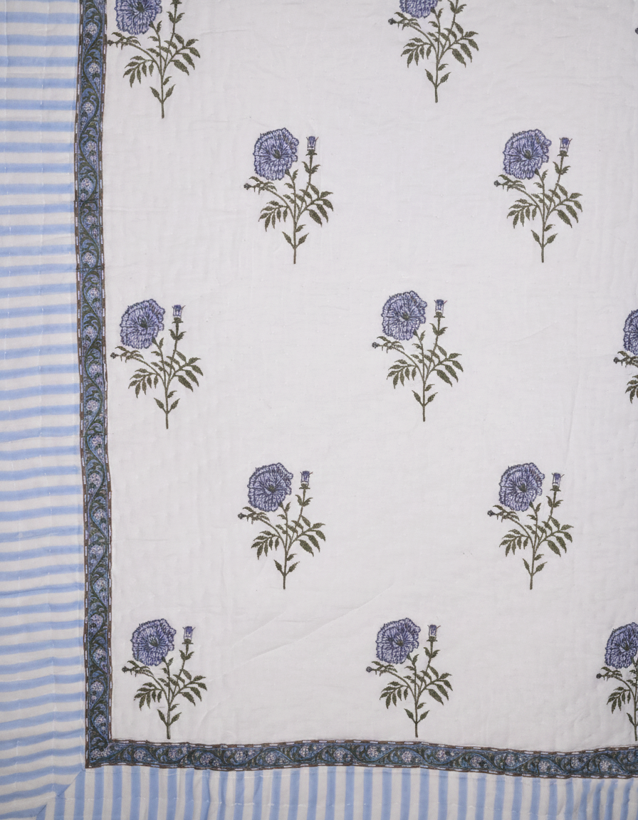 Neel Pushp Double Quilt