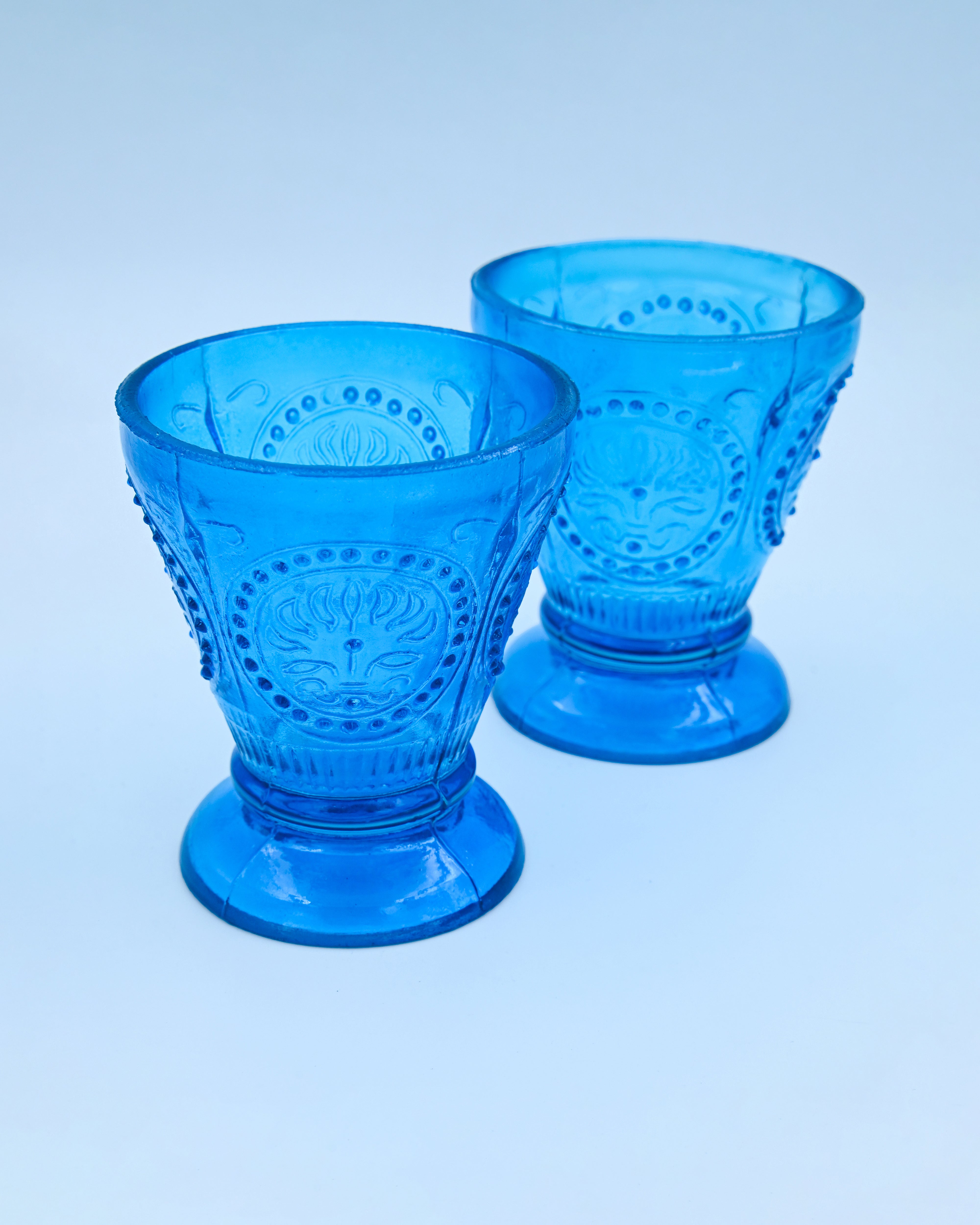 Aqua Raindrop Votive