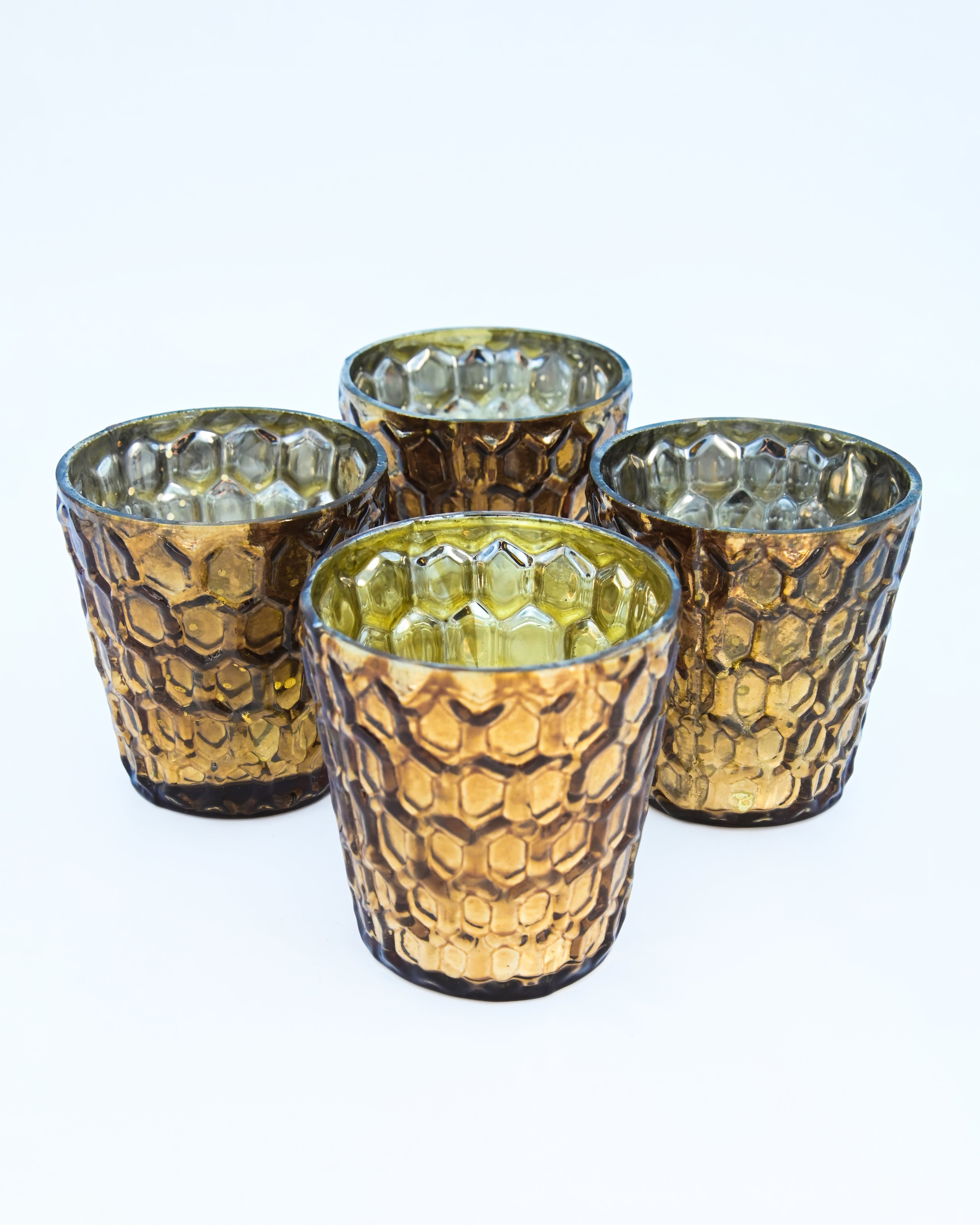 Honey Comb Bronze Votive