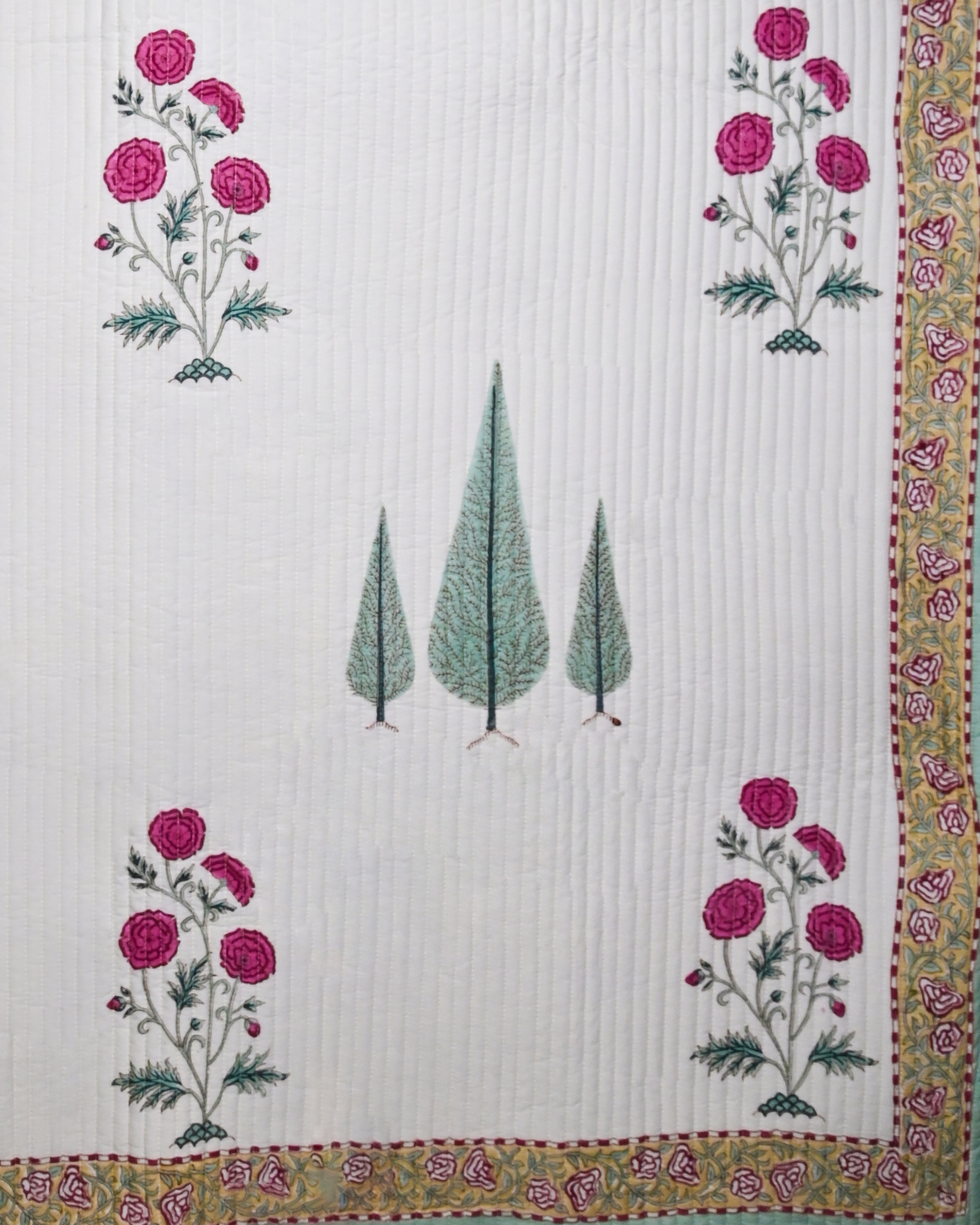 Cypress Gulaab Quilted Bedcover