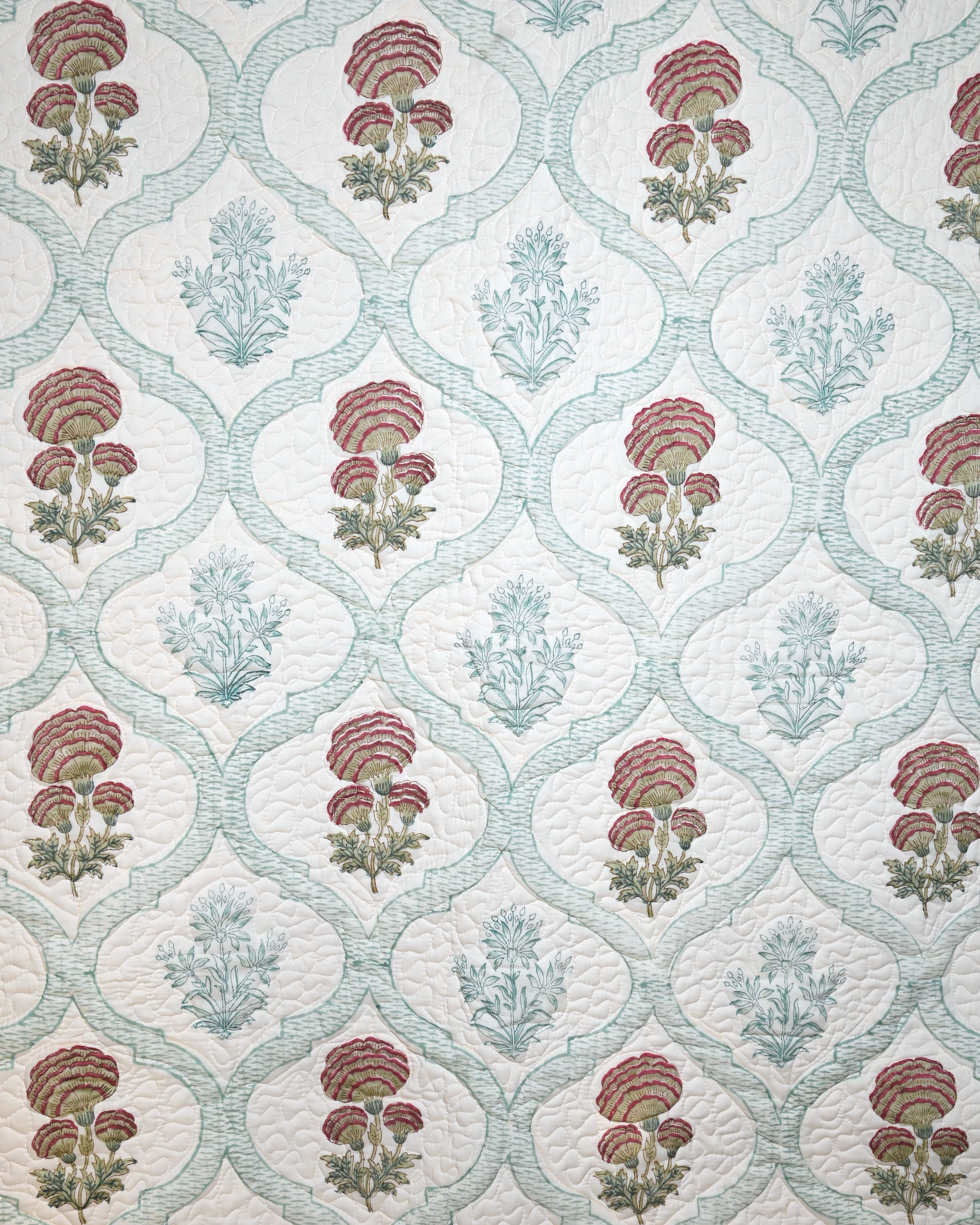 Neel Phool Quilted Bedcover