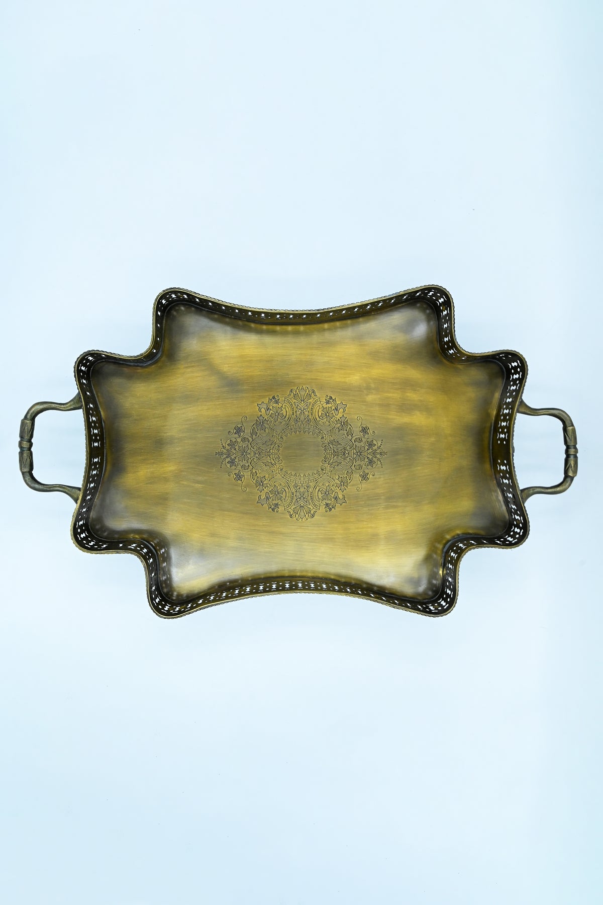 Dull Gold Bahar Tray