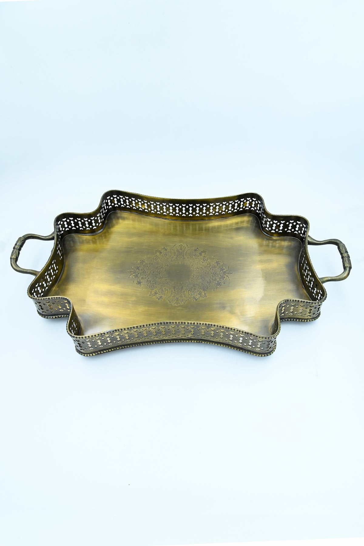 Dull Gold Bahar Tray