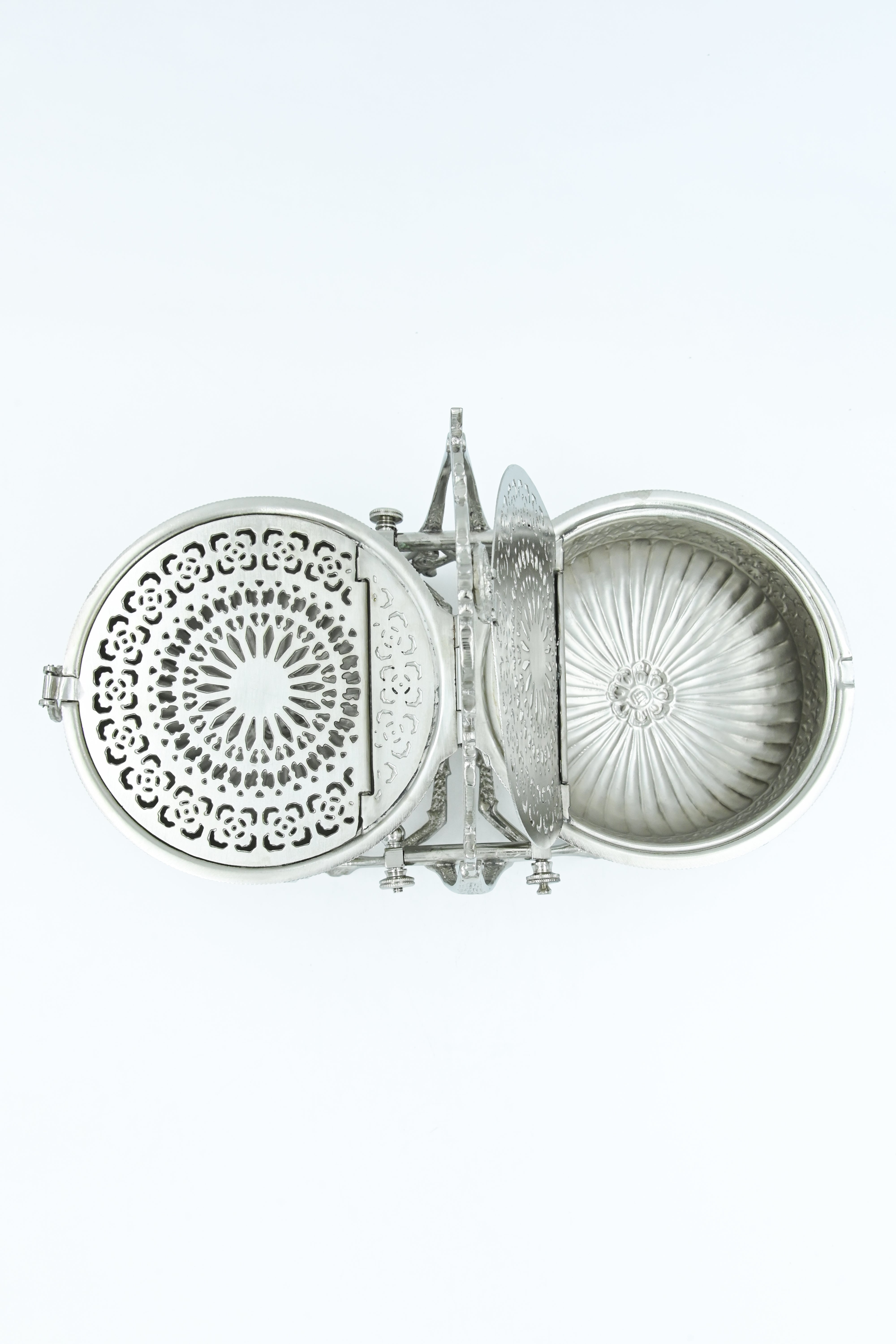 Hunar Round Silver Savory Box