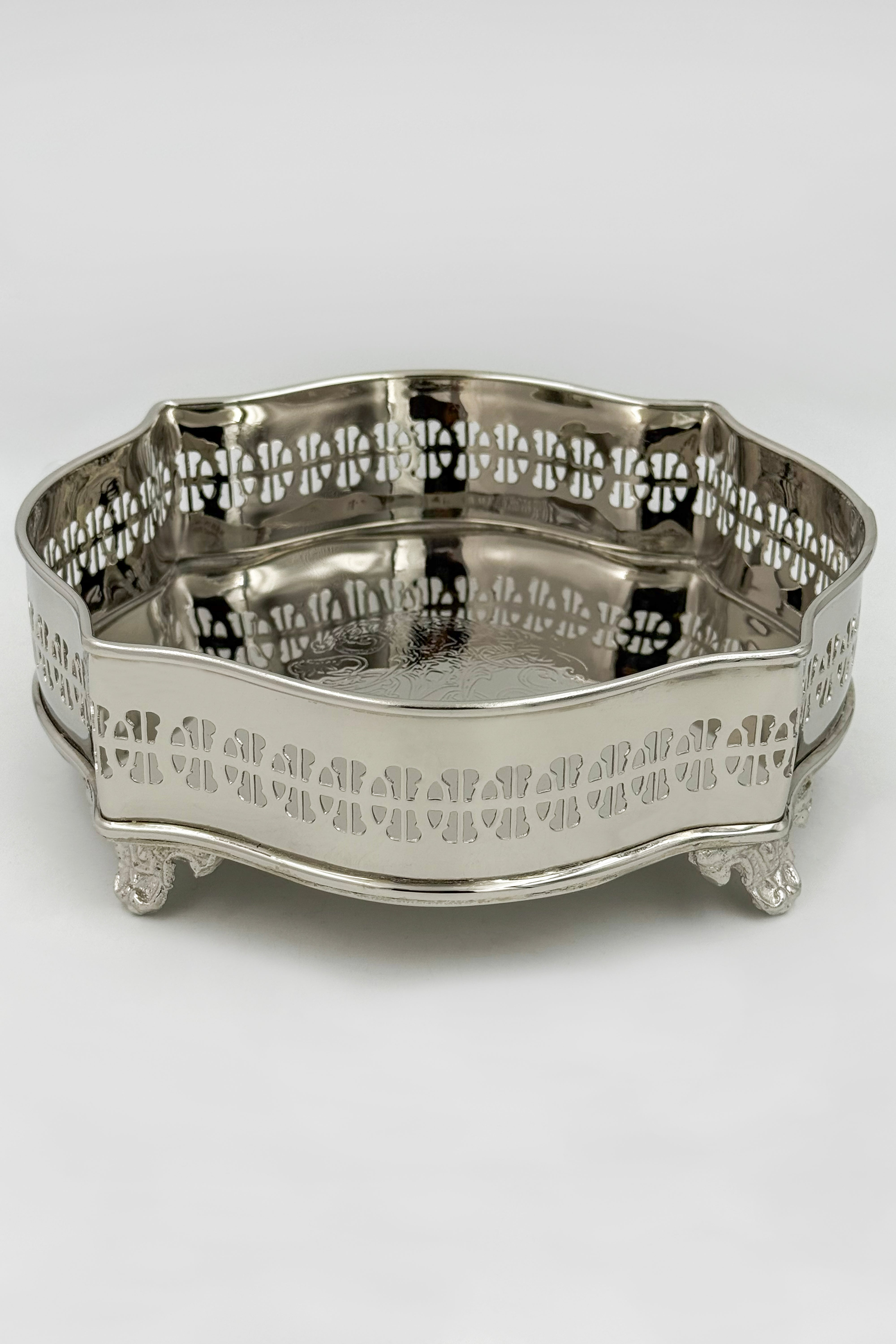 Fiza Silver Round Tray