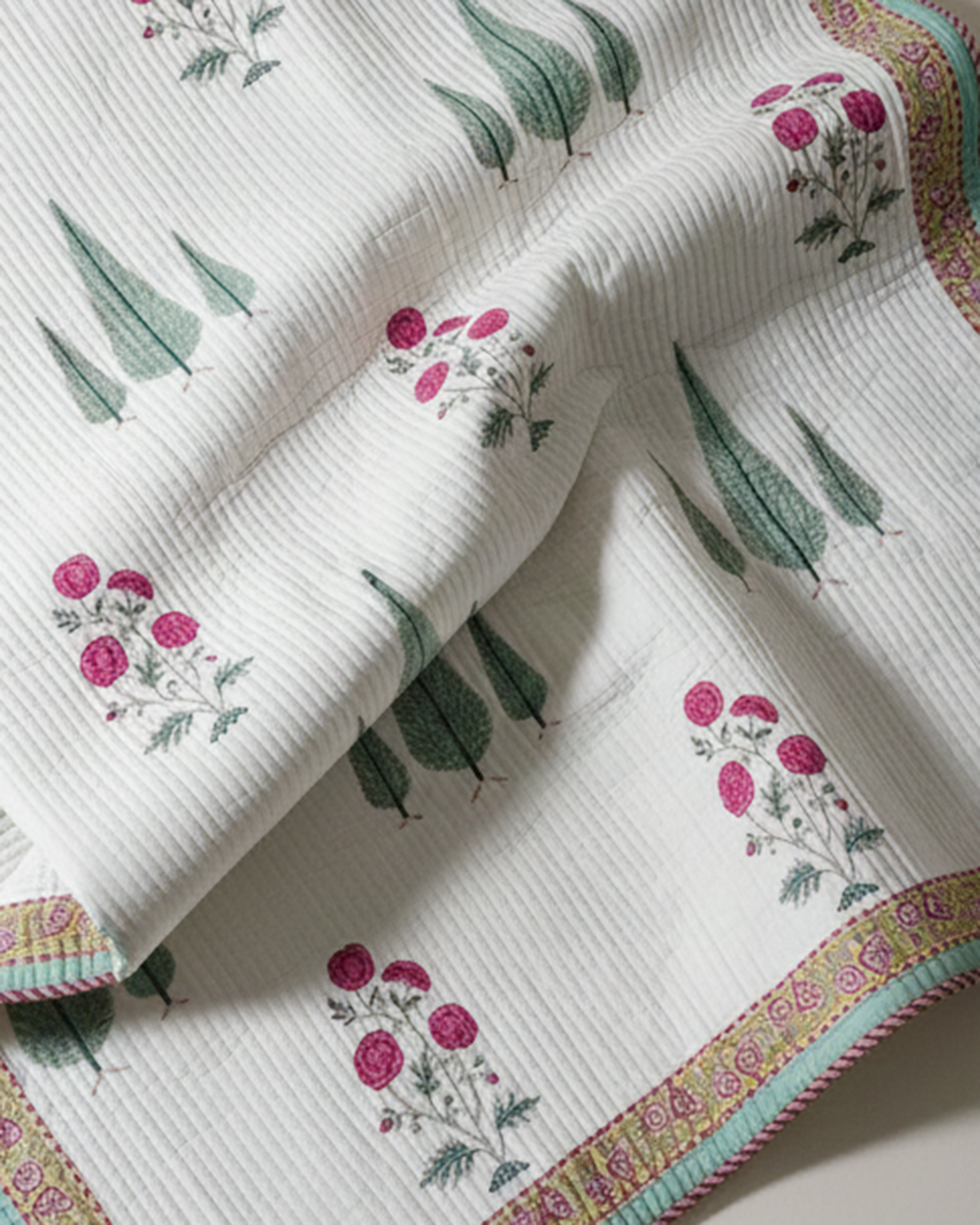 Cypress Gulaab Quilted Bedcover