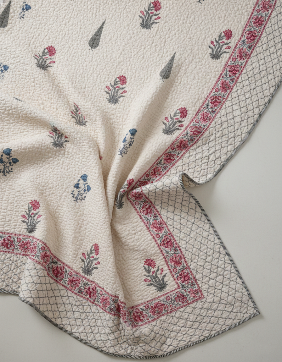 Gul Bahar Quilted Bedcover