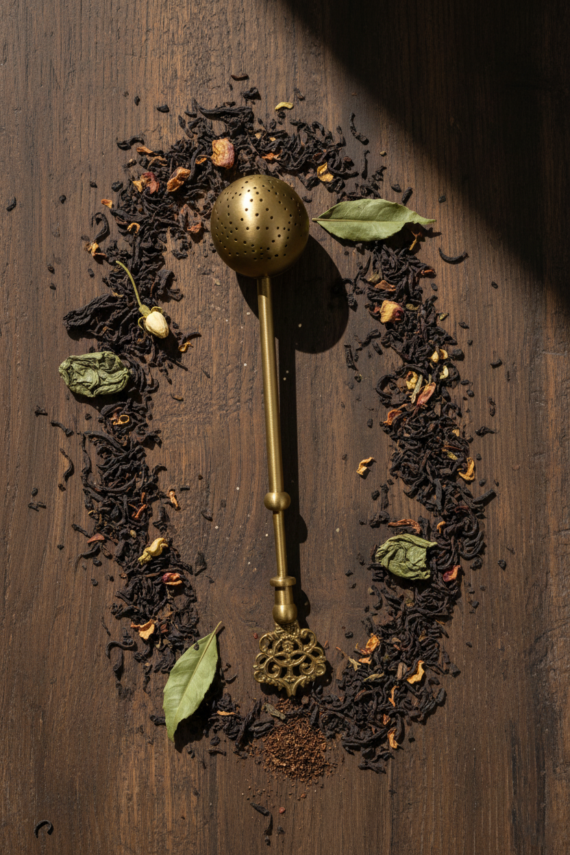 Menara Dull Gold Tea Strainer