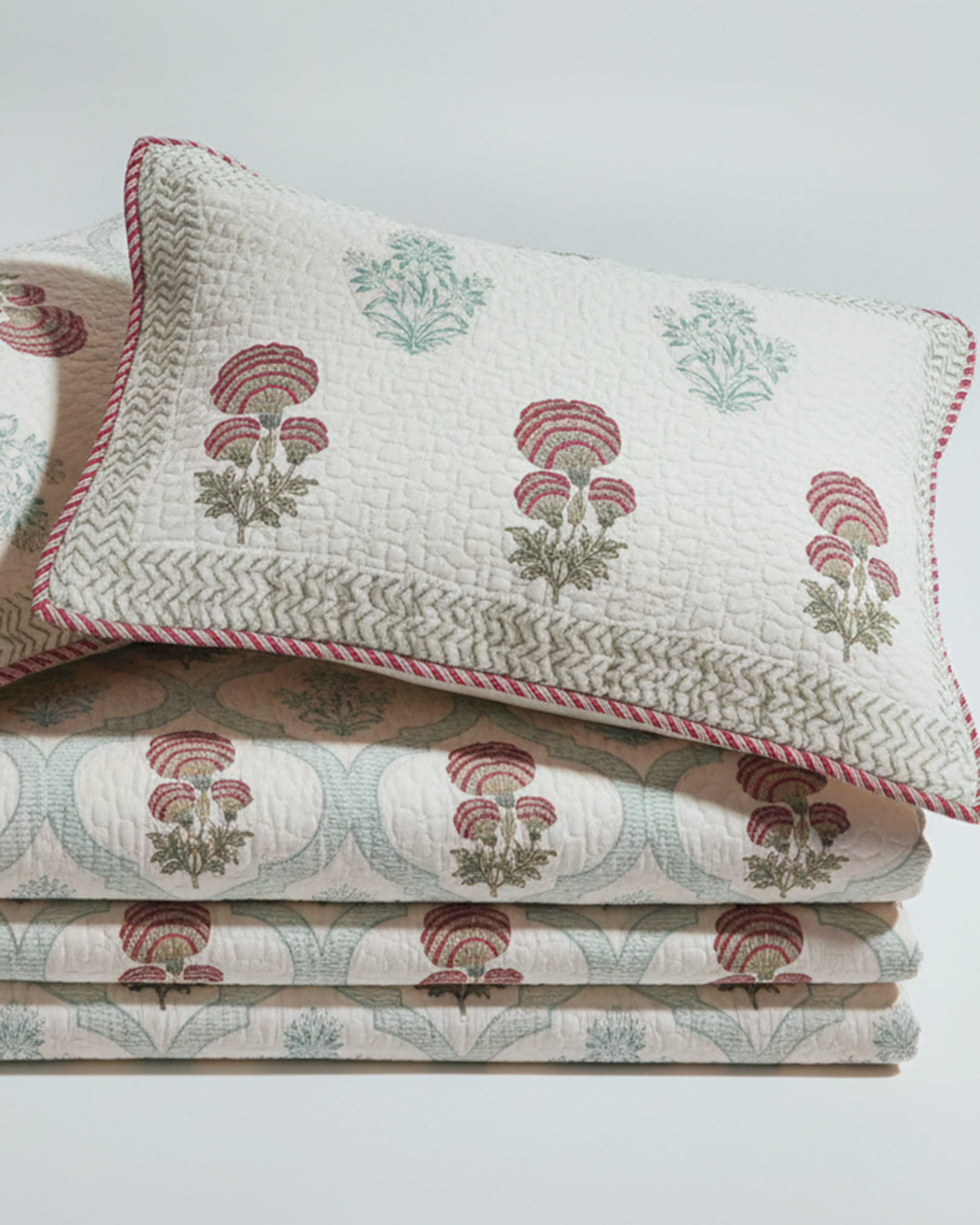 Neel Phool Quilted Bedcover