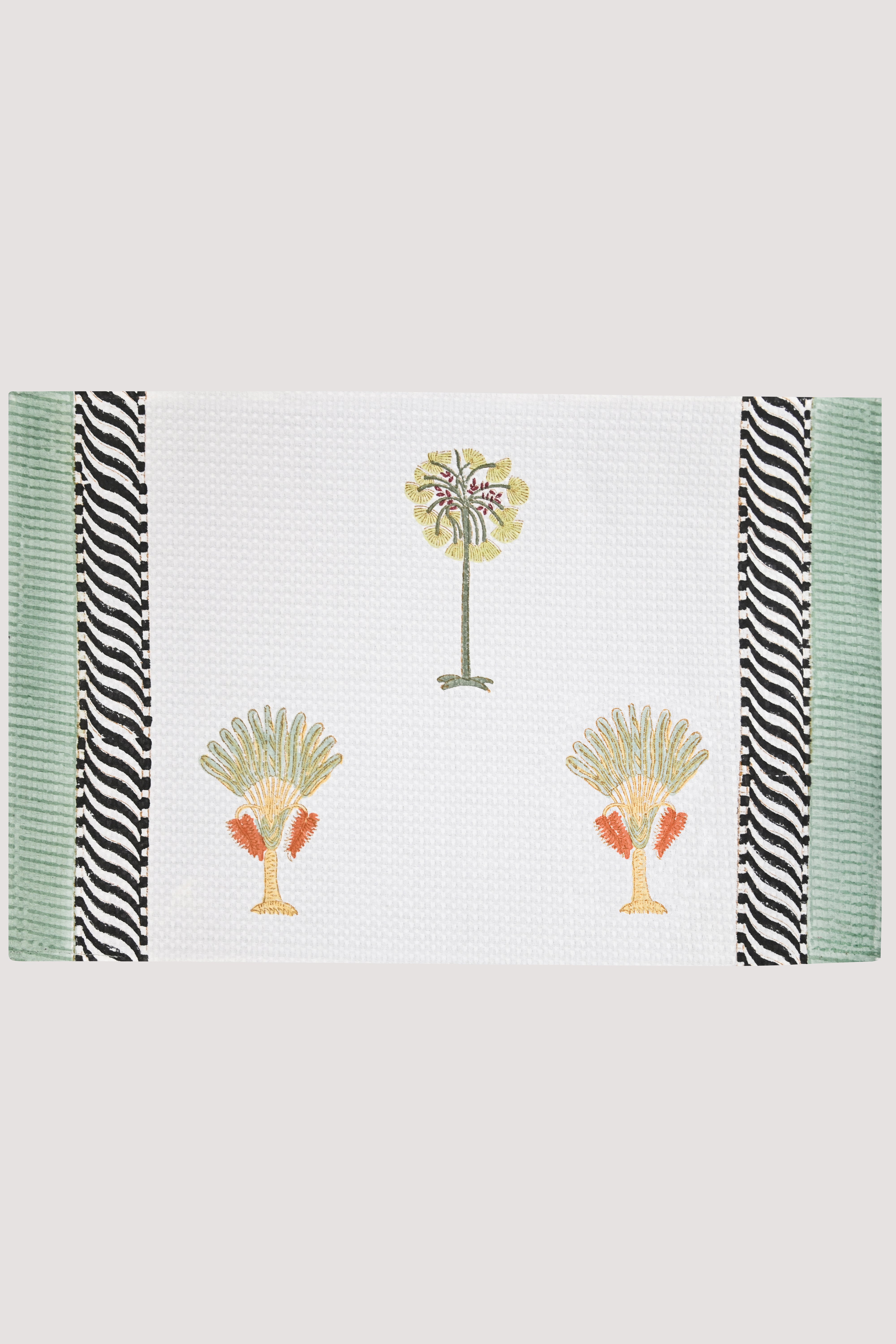 Palm Waffle Hand Towel
