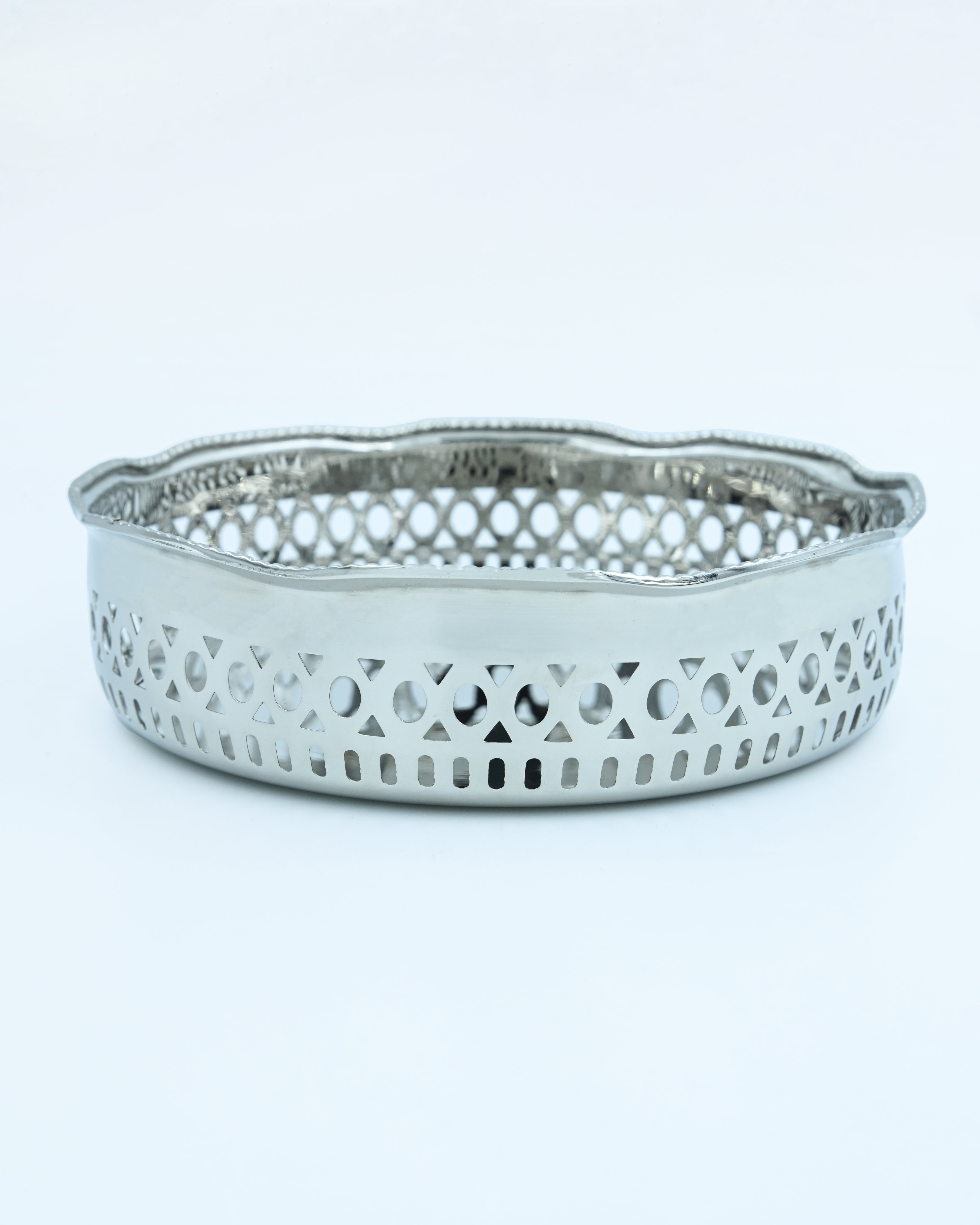 Nickel Plated Jaal Bowl