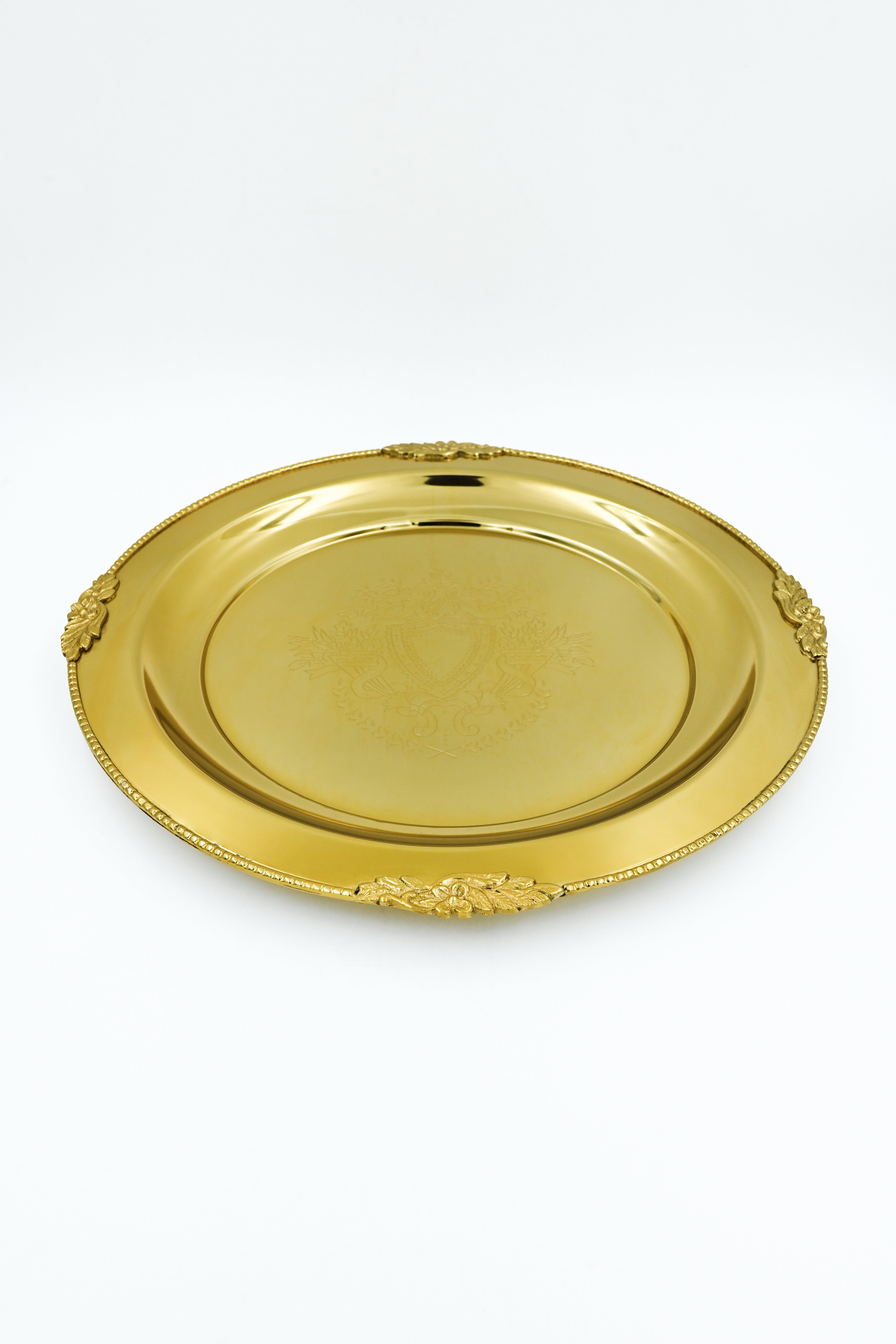 Chand Small Golden Charging Plate