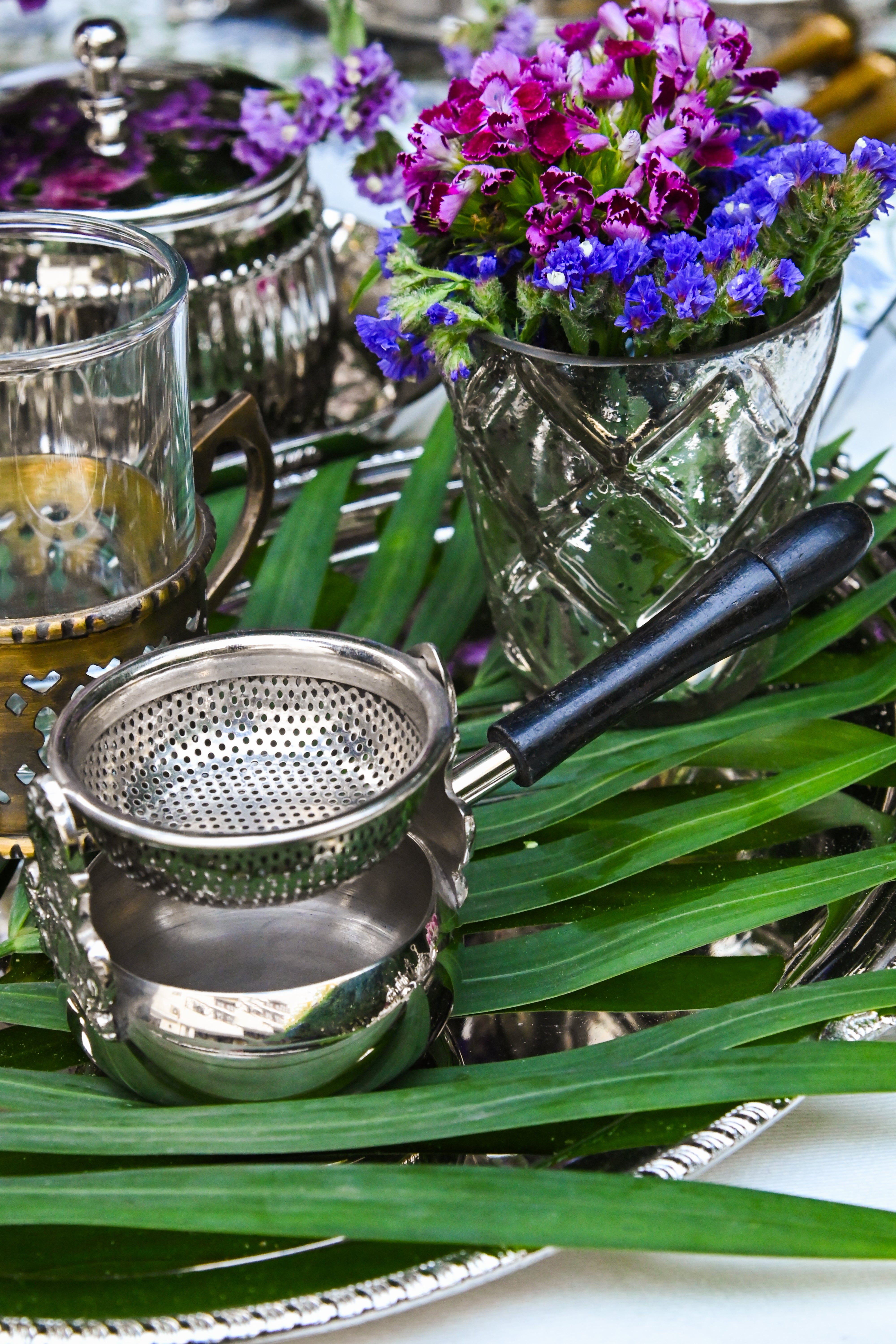 Malhar Silver Tea Strainer
