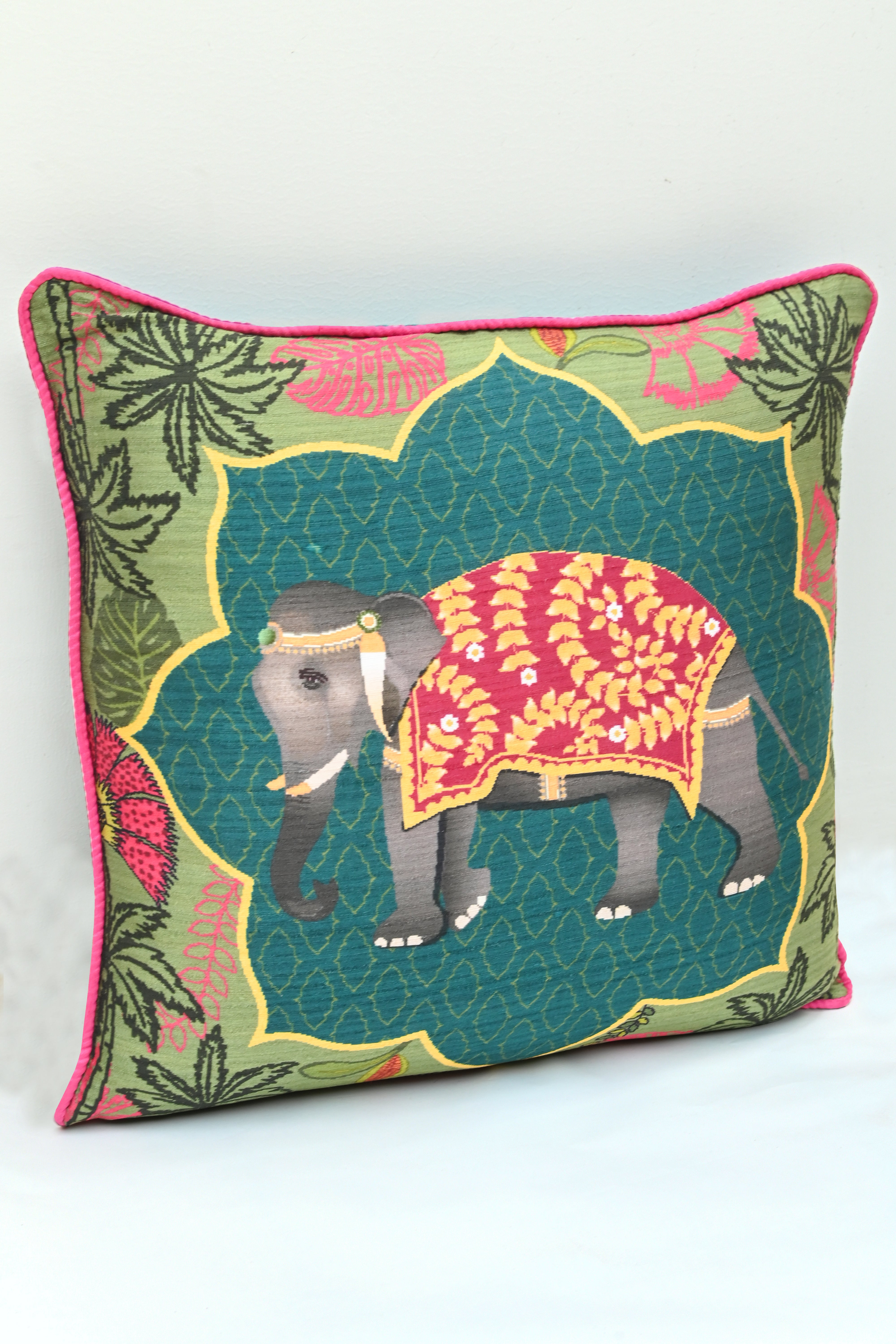 Gajbagh Cushion Green