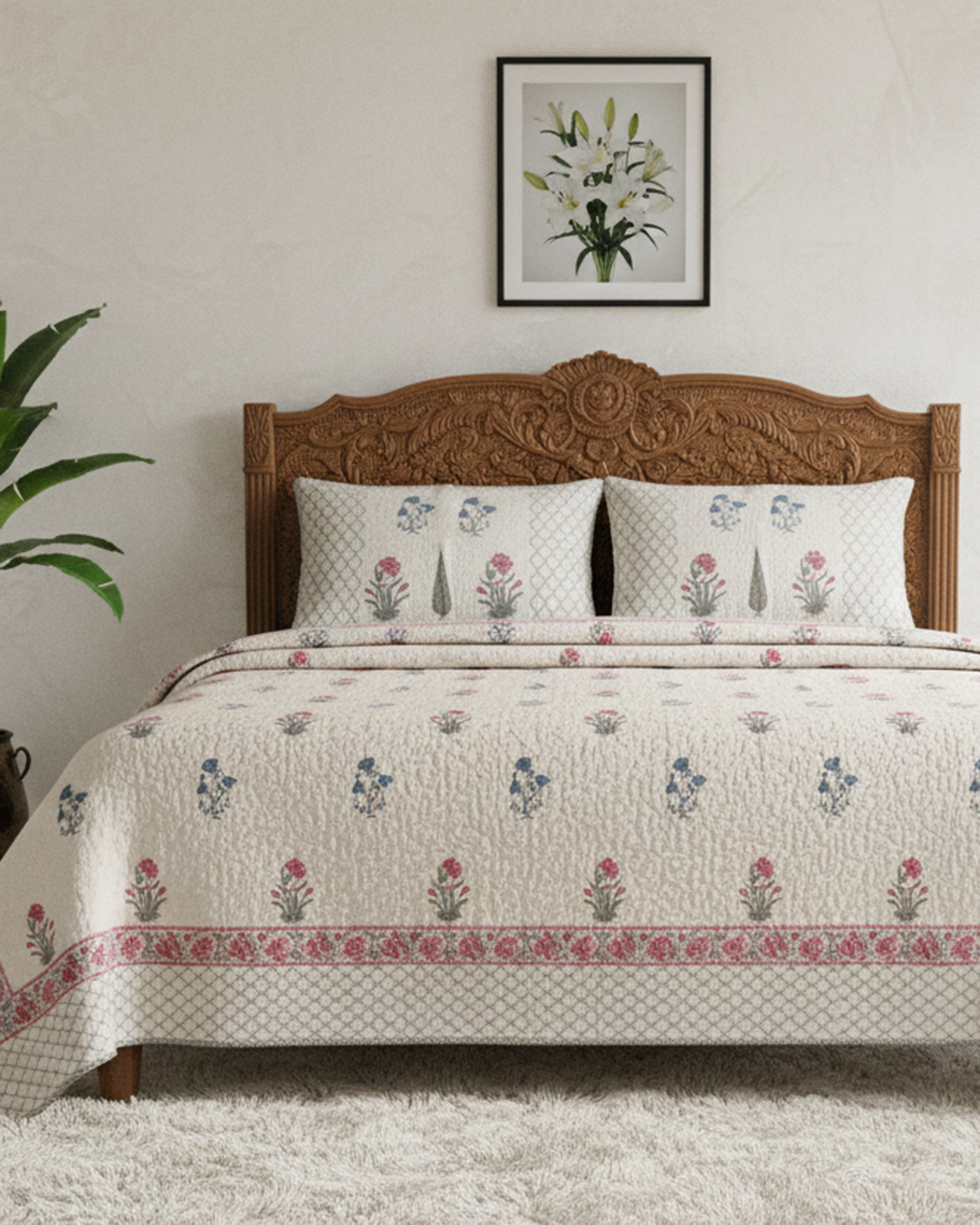 Gul Bahar Quilted Bedcover