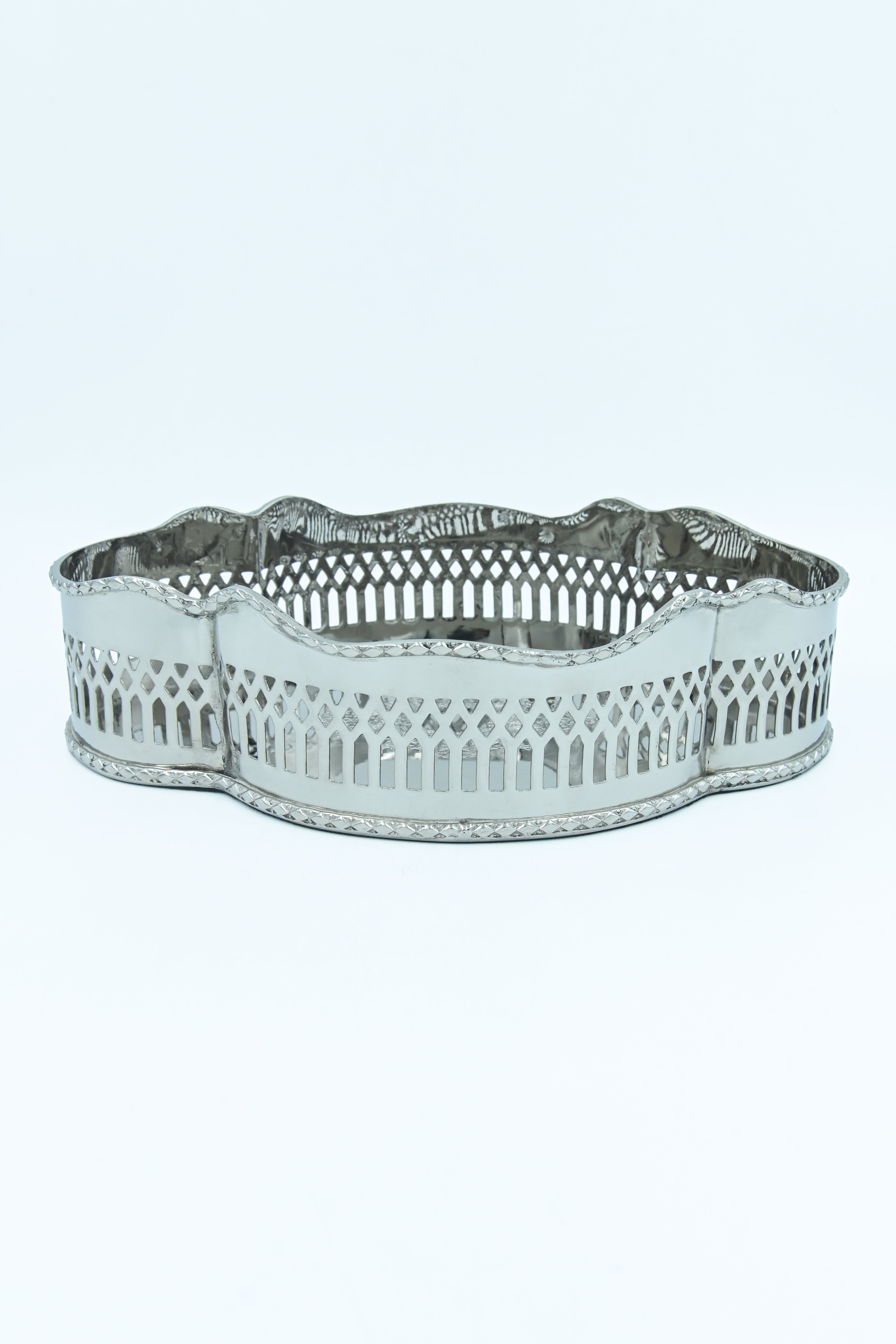 Sinia Silver Oval Tray