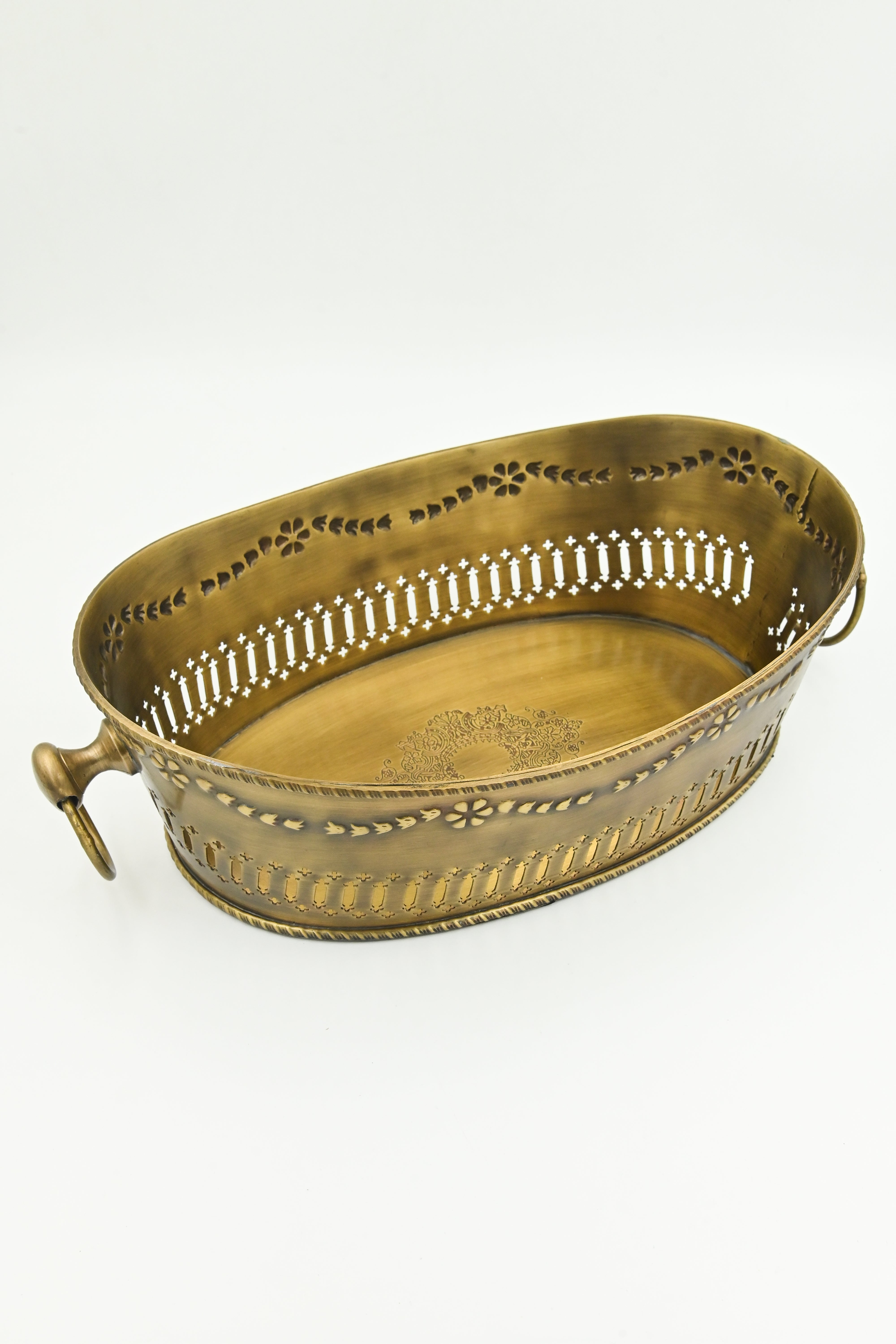 Large Hunaar Gold Basket