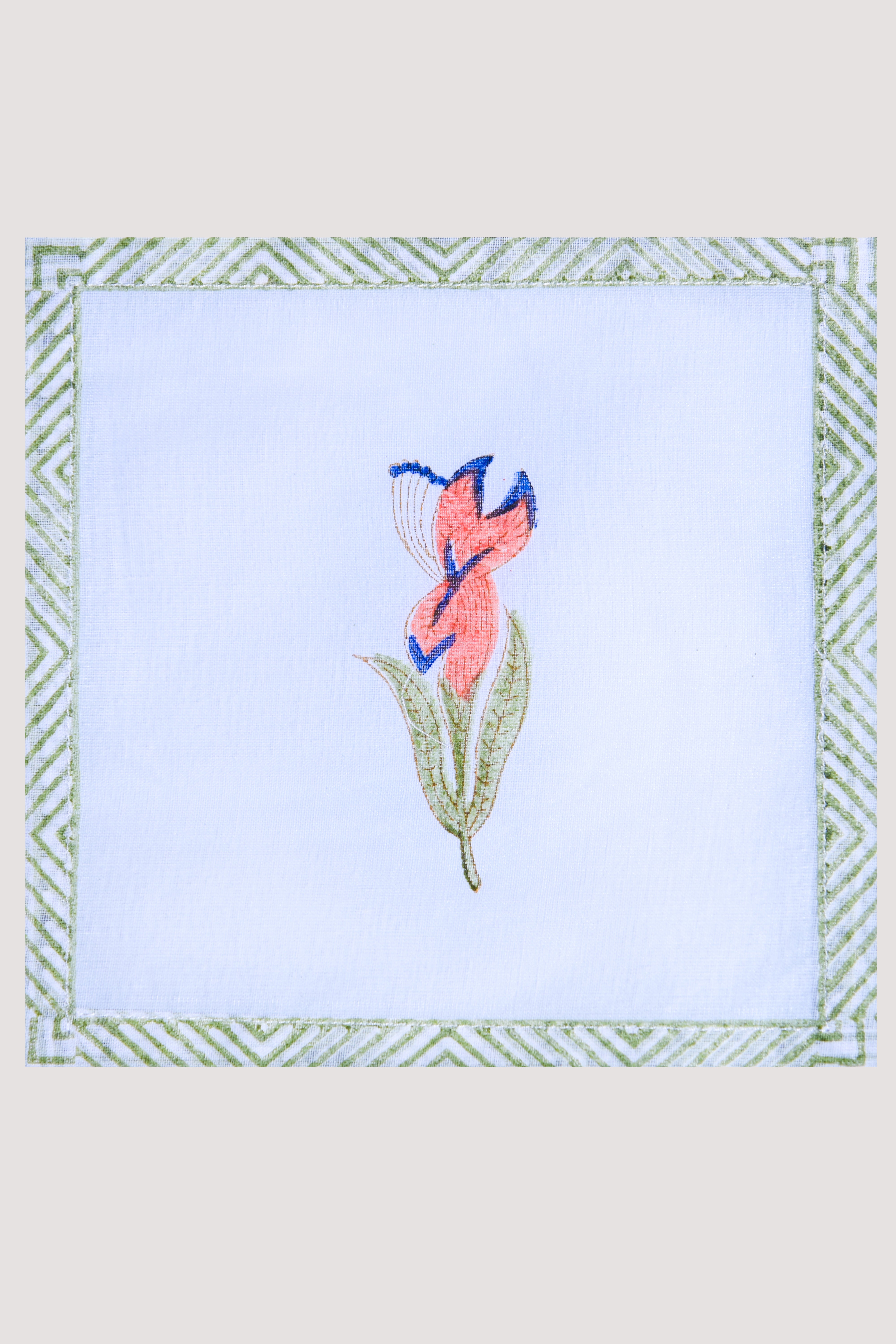 Green Blossom Organdy