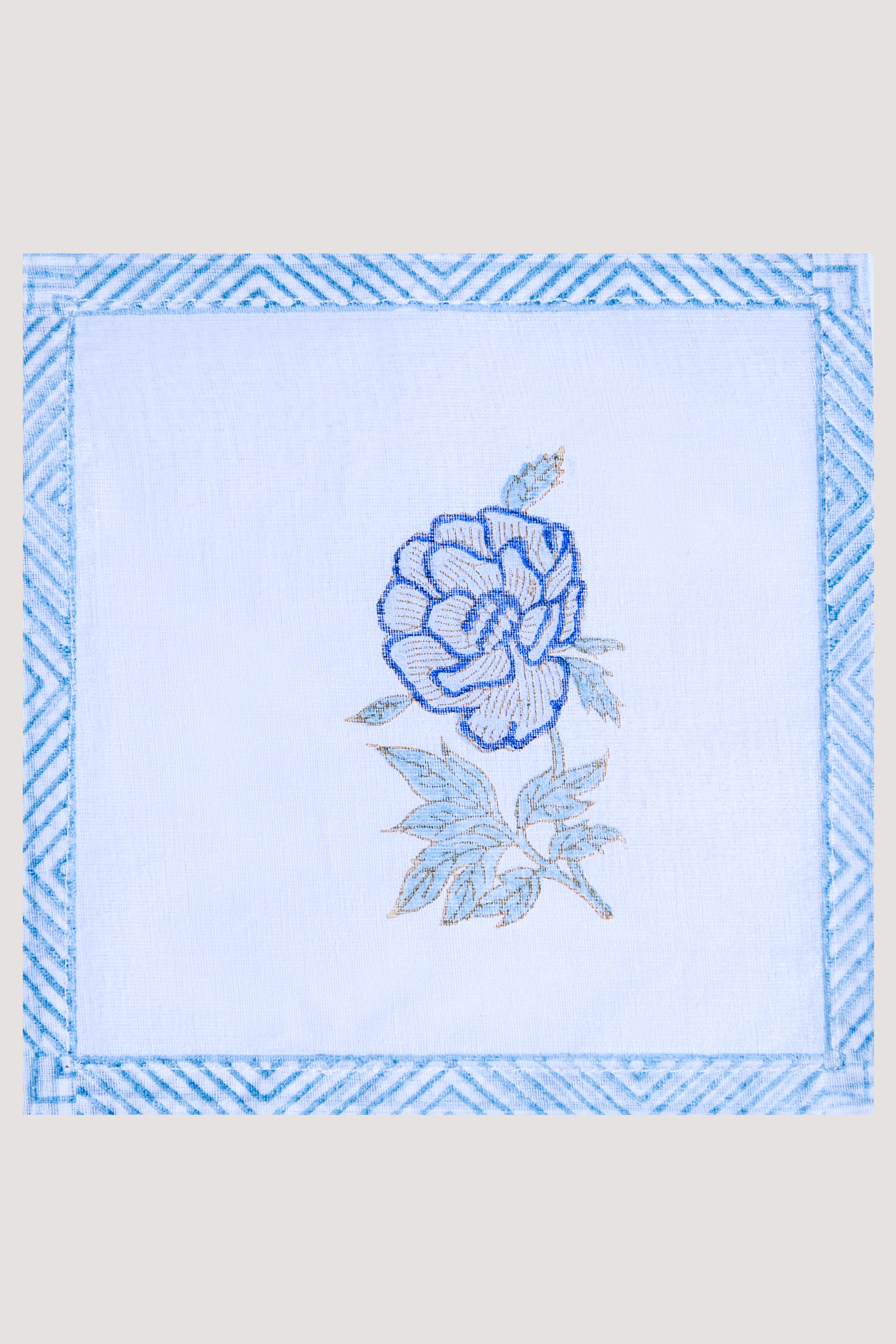 Indigo Blossom Organdy