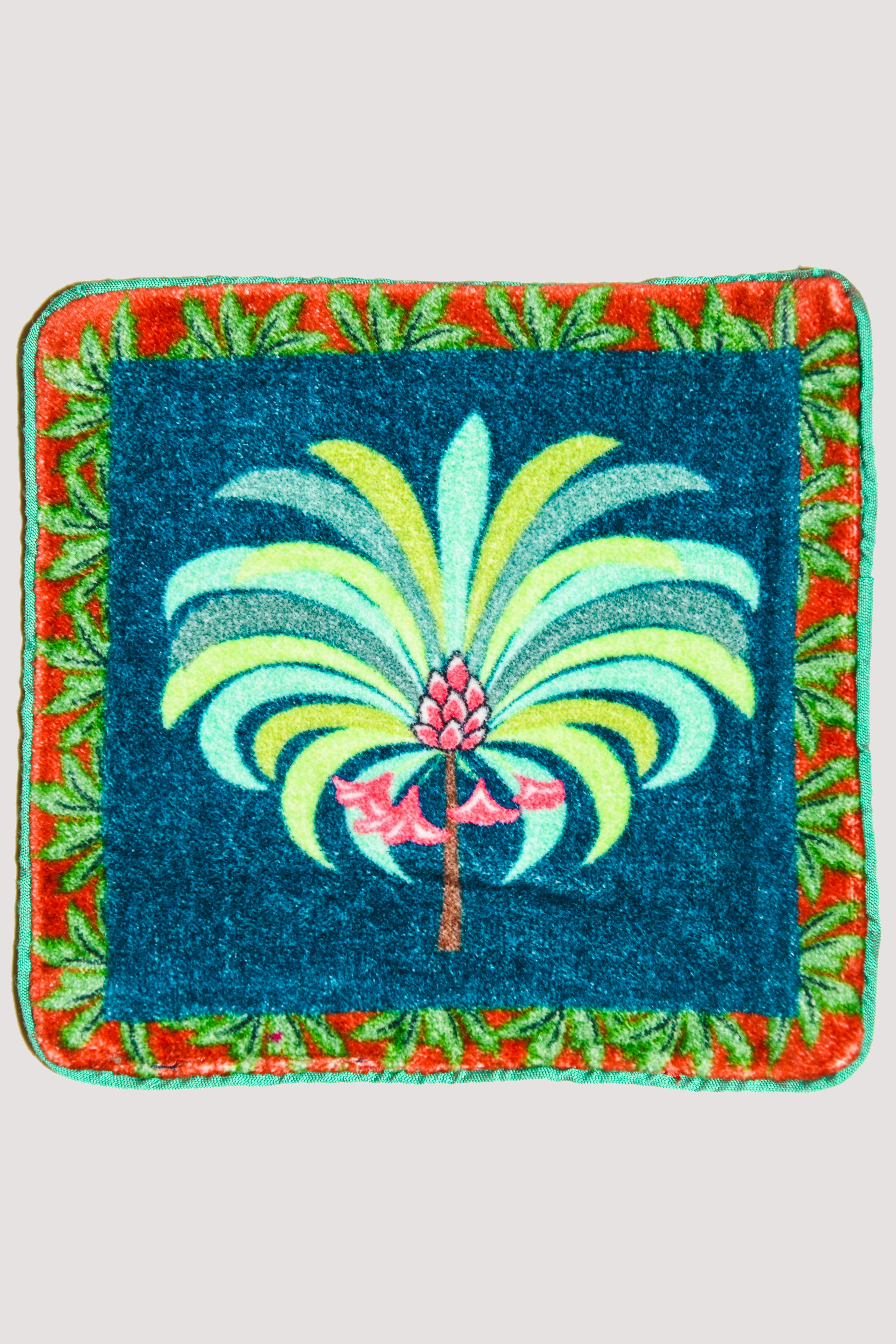 Palm Tree Velvet Coaster Set