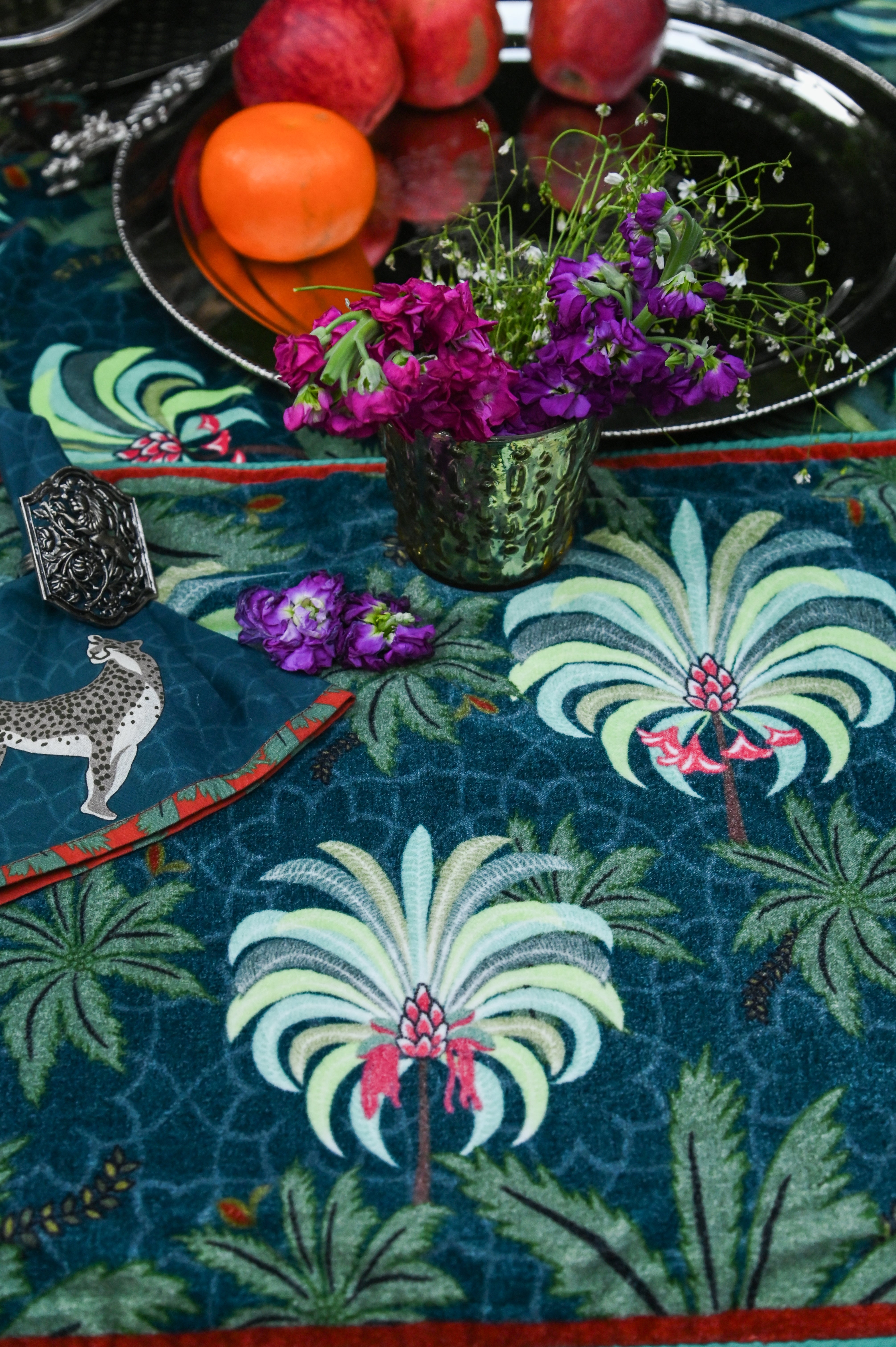Tree Velvet Mat Set